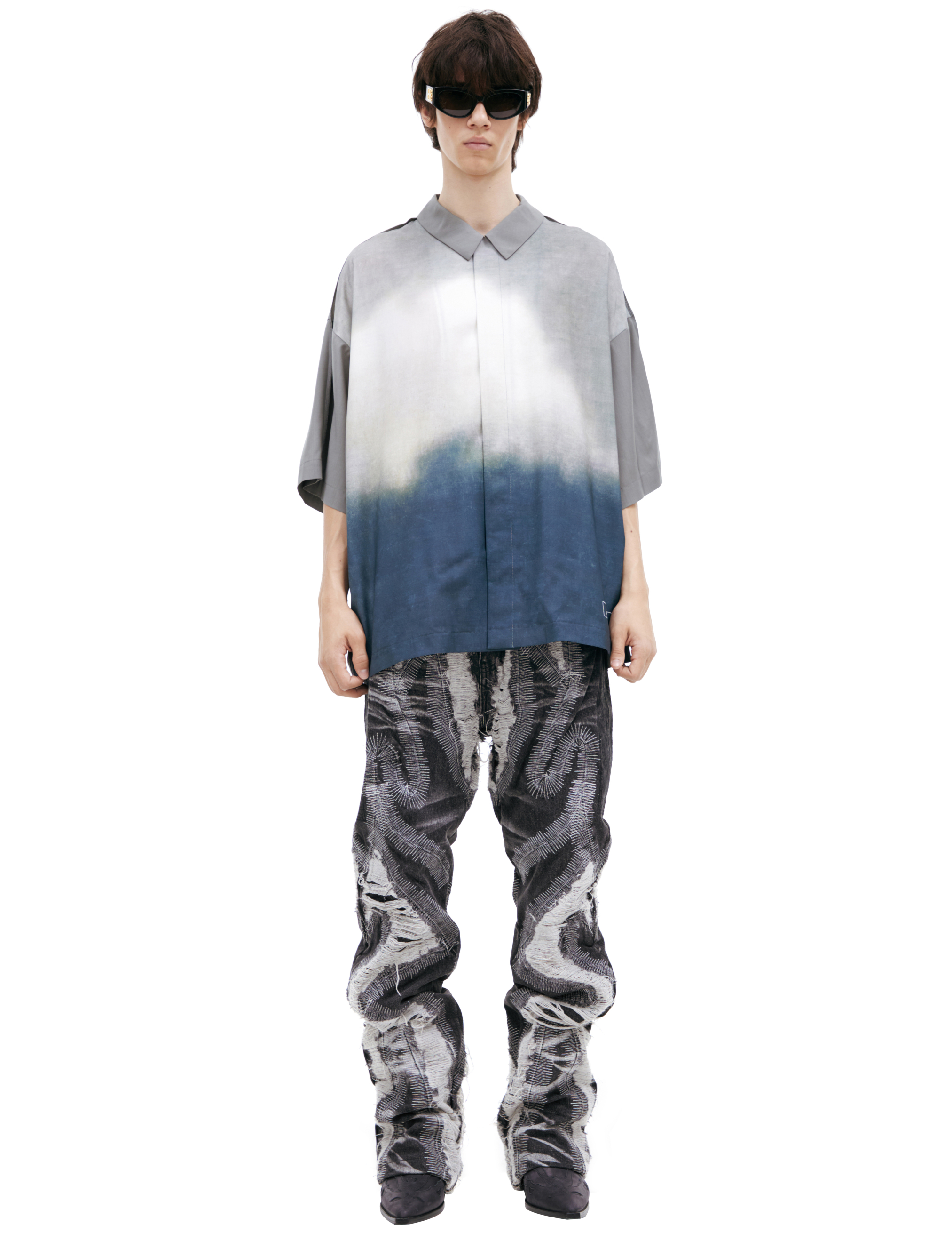Undercover Short Sleeve Shirt In Blue