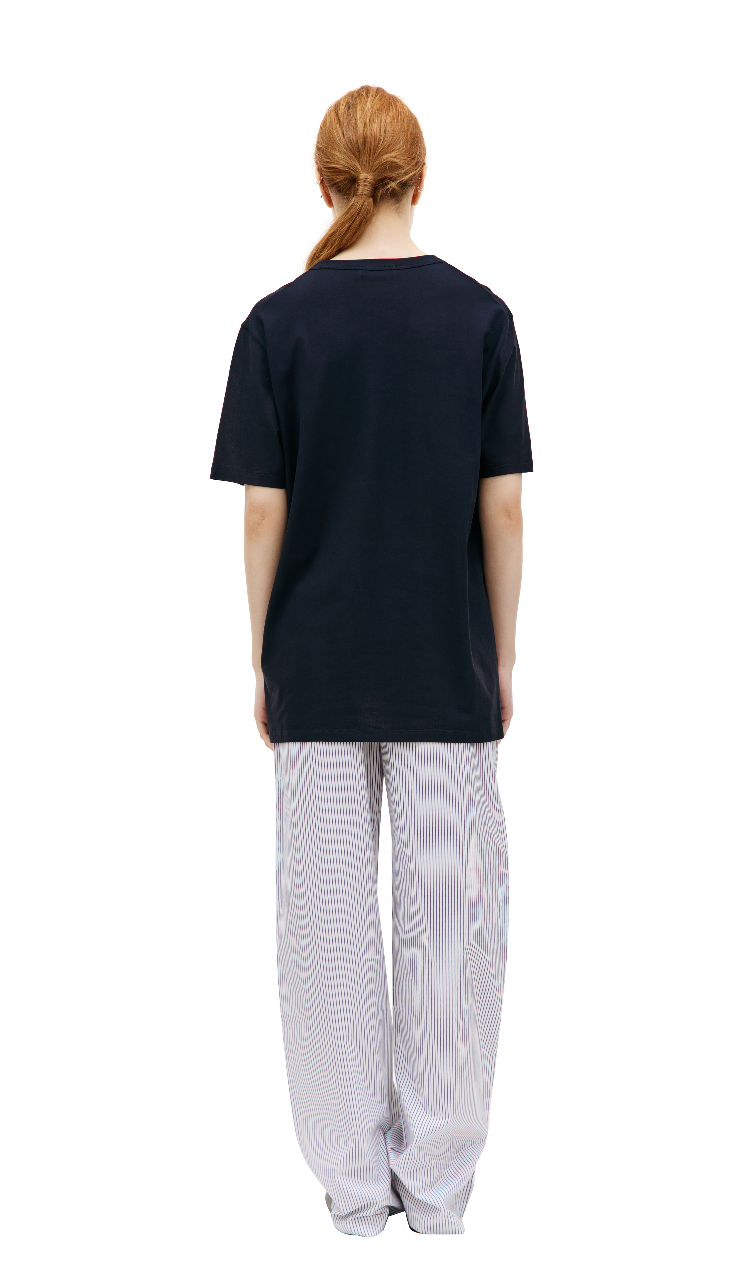 【関税&送料込】Jil Sander Midnight Blue Cotton T-Shirt Set Buy Jil Sander women navy blue cotton t-shirt for $310