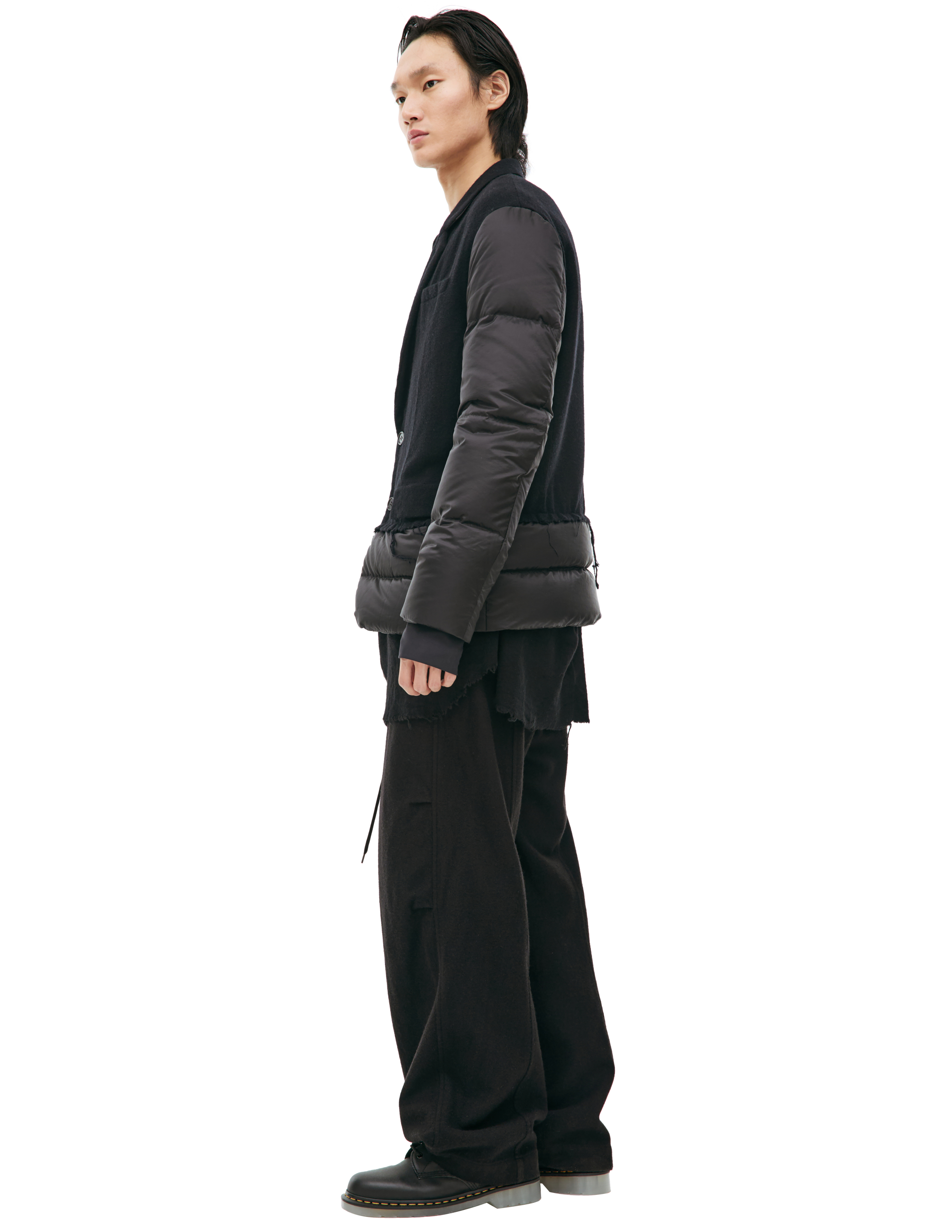 Undercover Combination Jacket With Buttons In Black