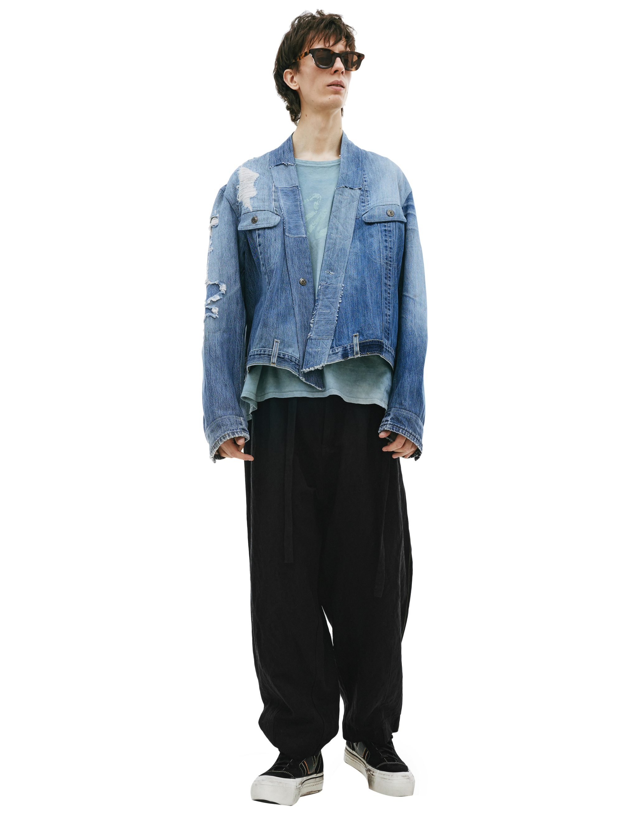 Greg Lauren One button denim jacket