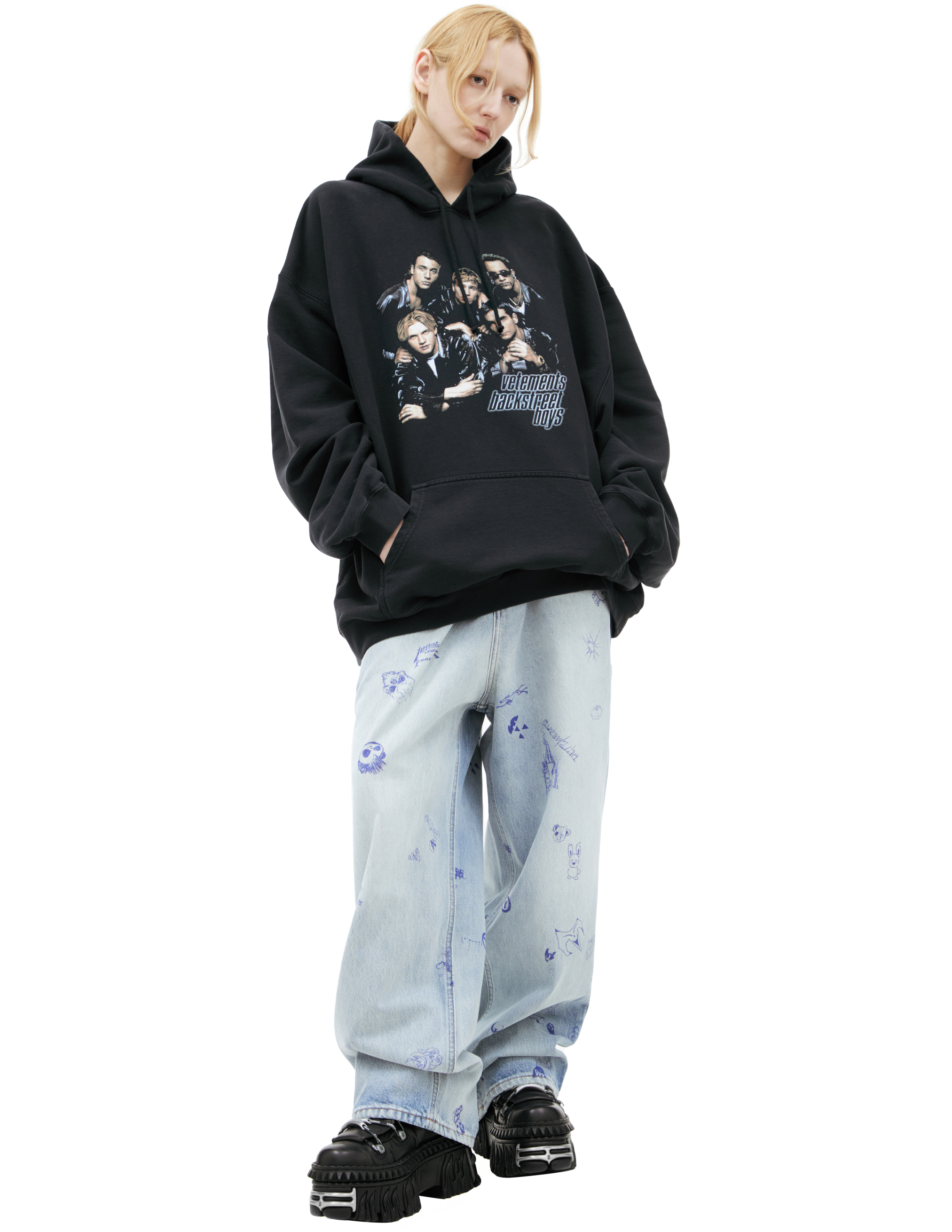 'Backstreet Boys' print hoodie