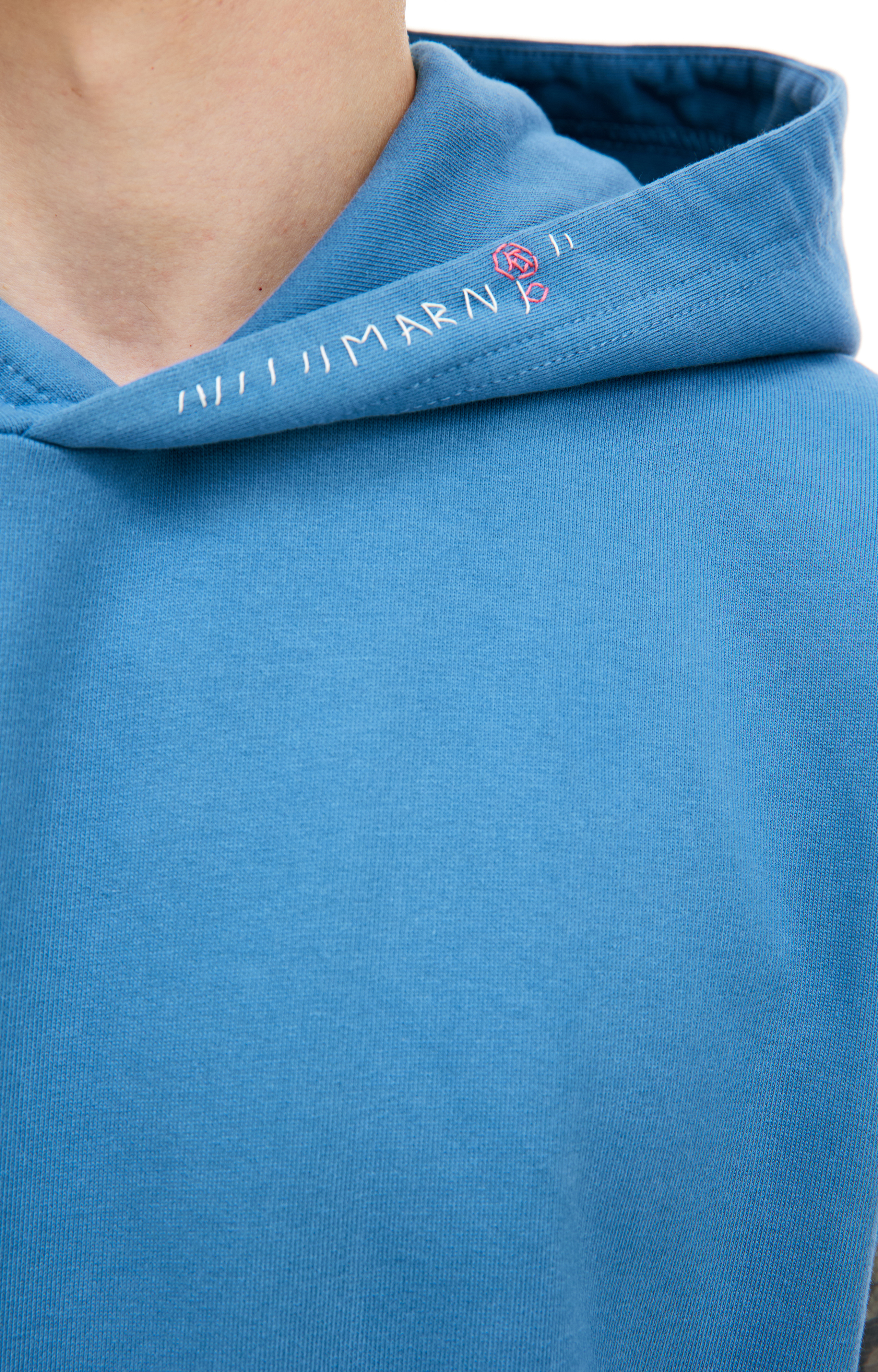 Buy Marni men blue sleeveless printed hoodie for $365 online