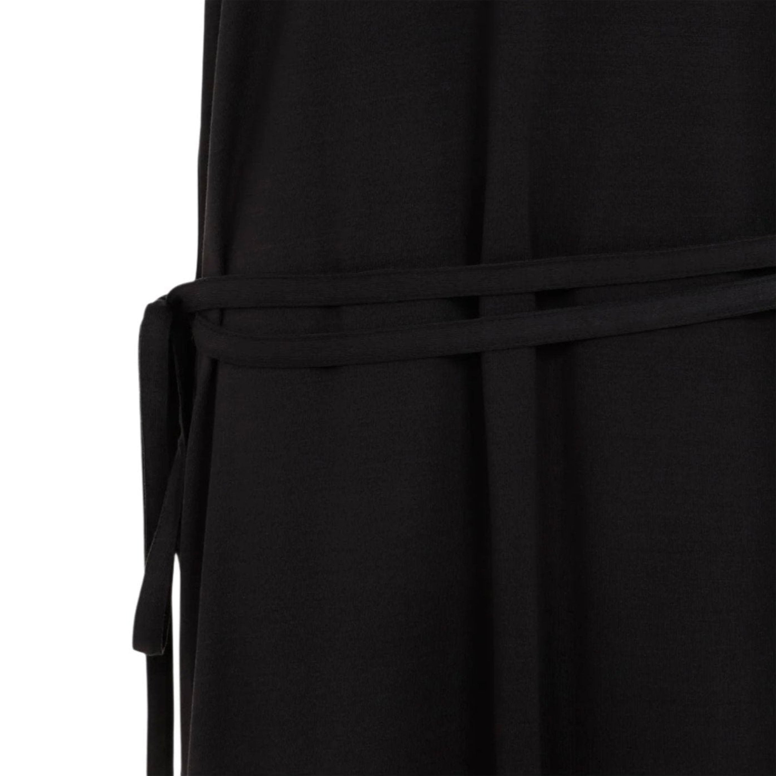 Lemaire Belted Rib T-shirt Dress In Black