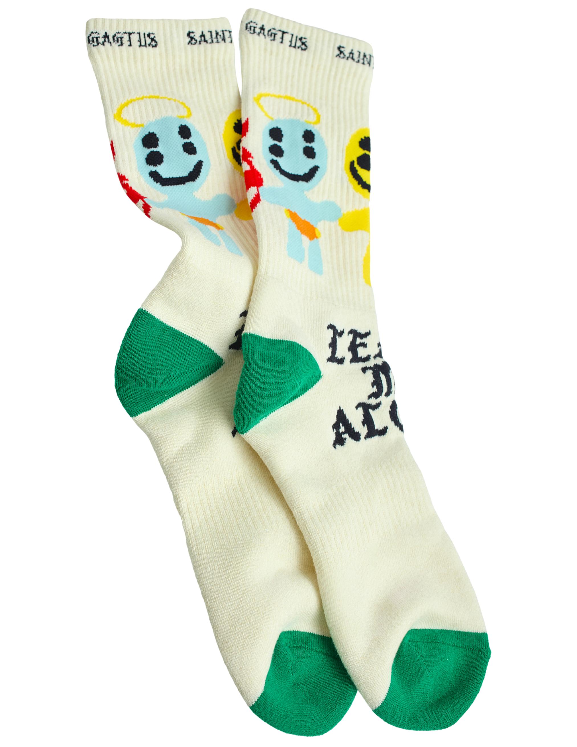 Saint Mxxxxxx Beige Print Socks