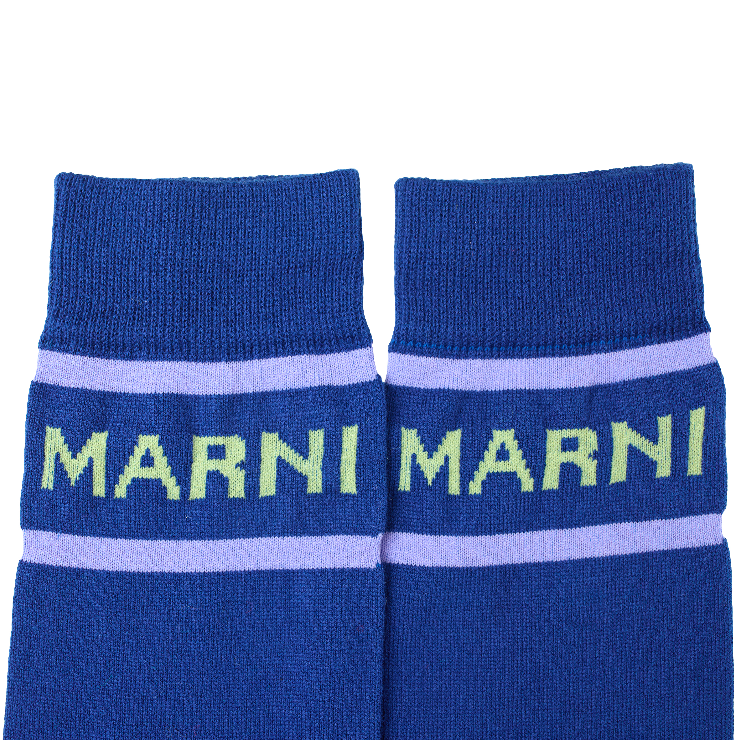 Shop Marni Blue Logo Socks