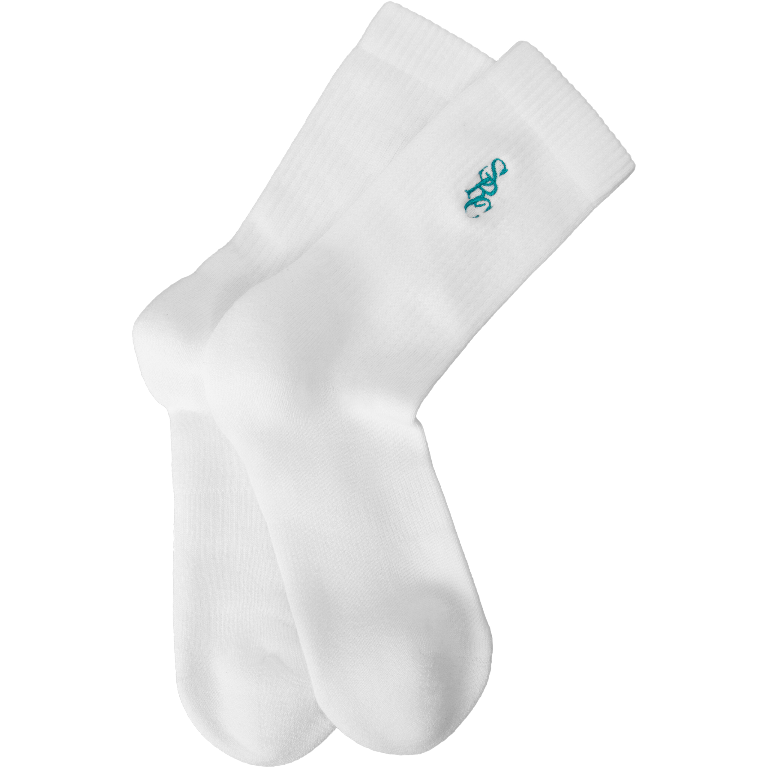 Sporty And Rich Src Embroidered Logo Socks In White