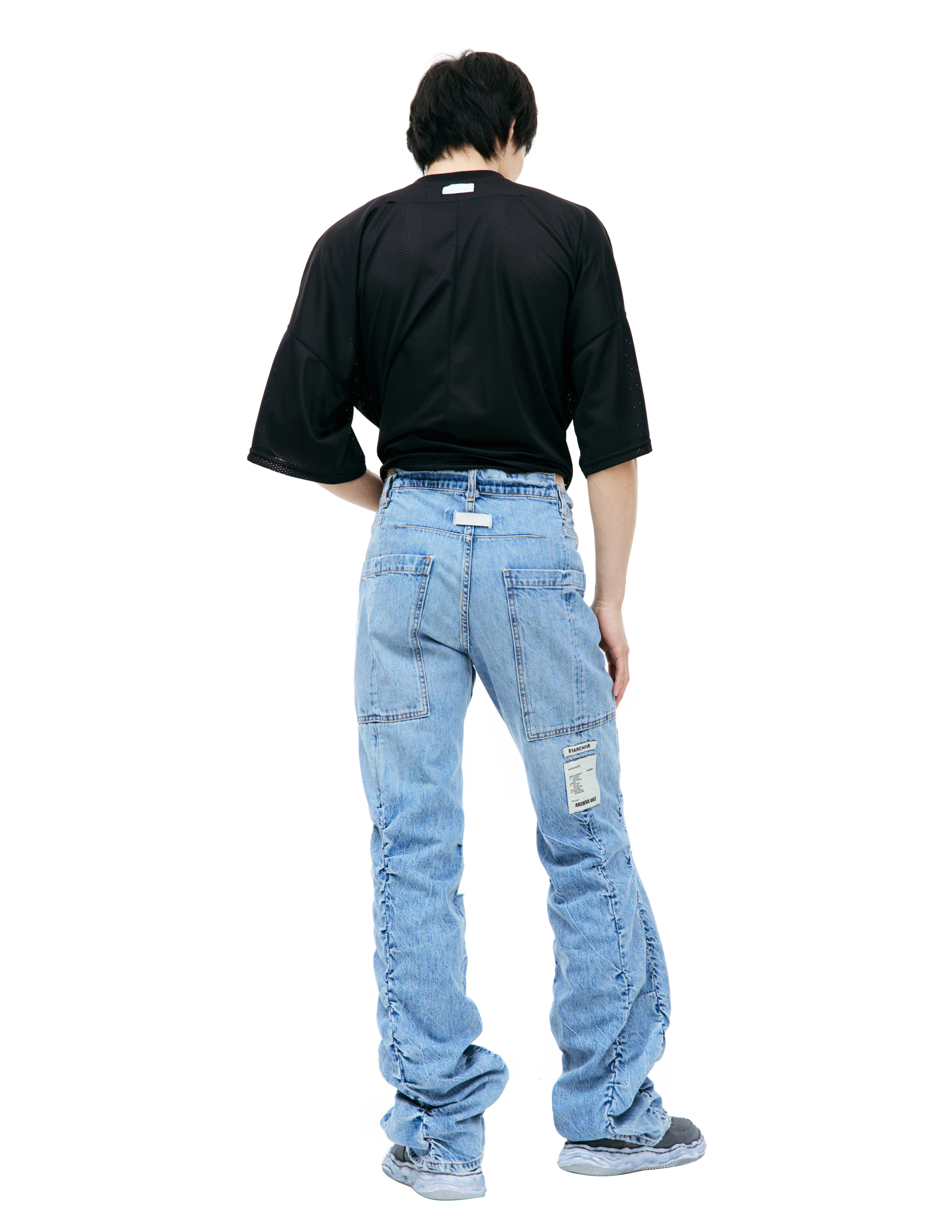 Shop B1archive Blue Shitted Jeans