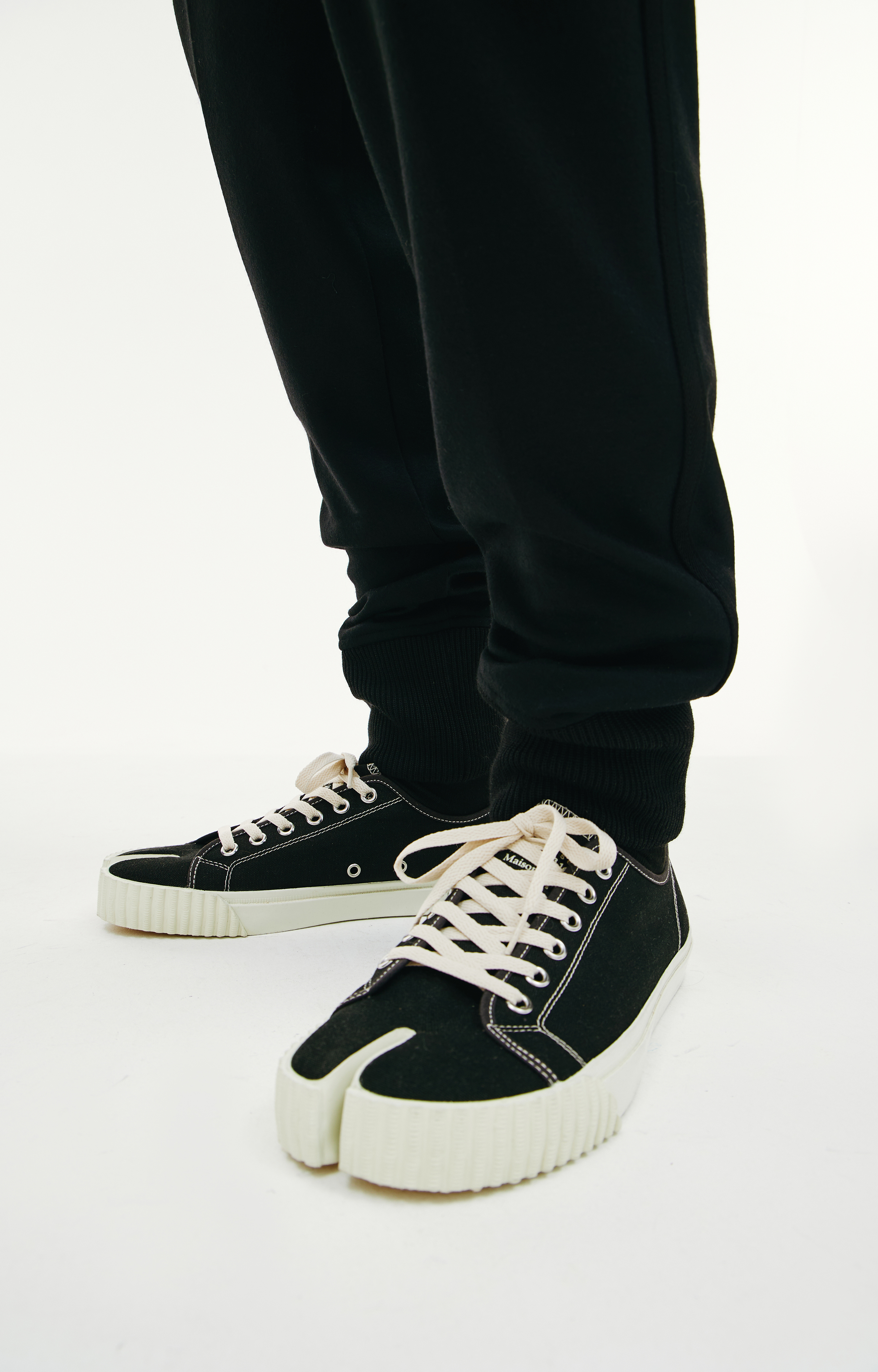 パンツ JIL SANDER Black Wool Blend Joggers Jil Sander Joggers wool blend elastic waistband | The