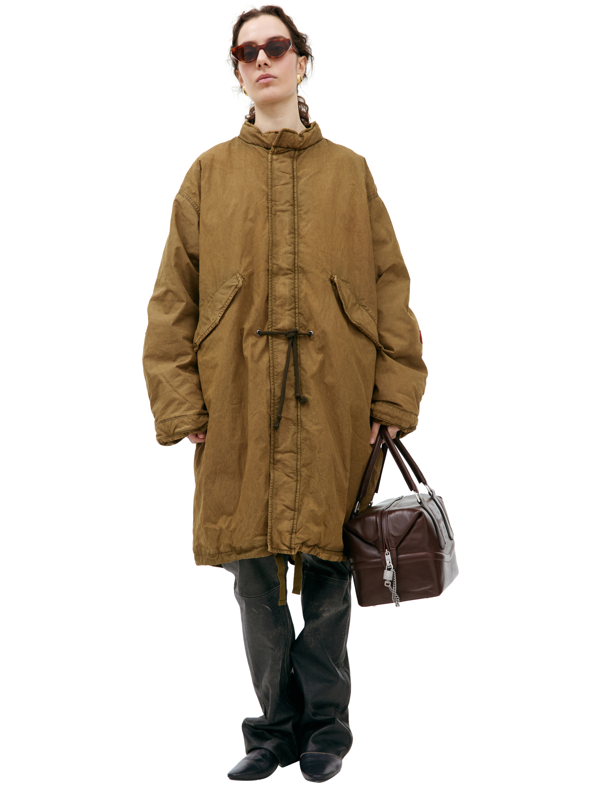 Enfants Riches Deprimes Jacket With Crosses On The Sleeves In Khaki