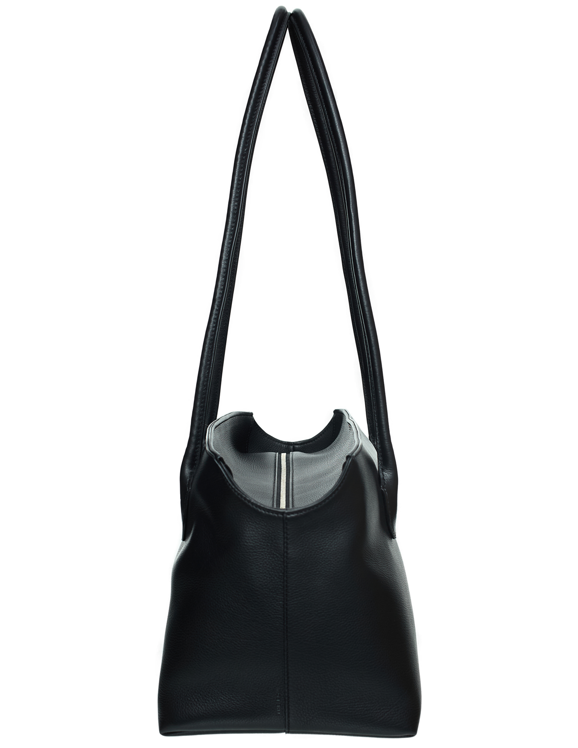 The Row Terrasse Leather Shoulder Bag In Black