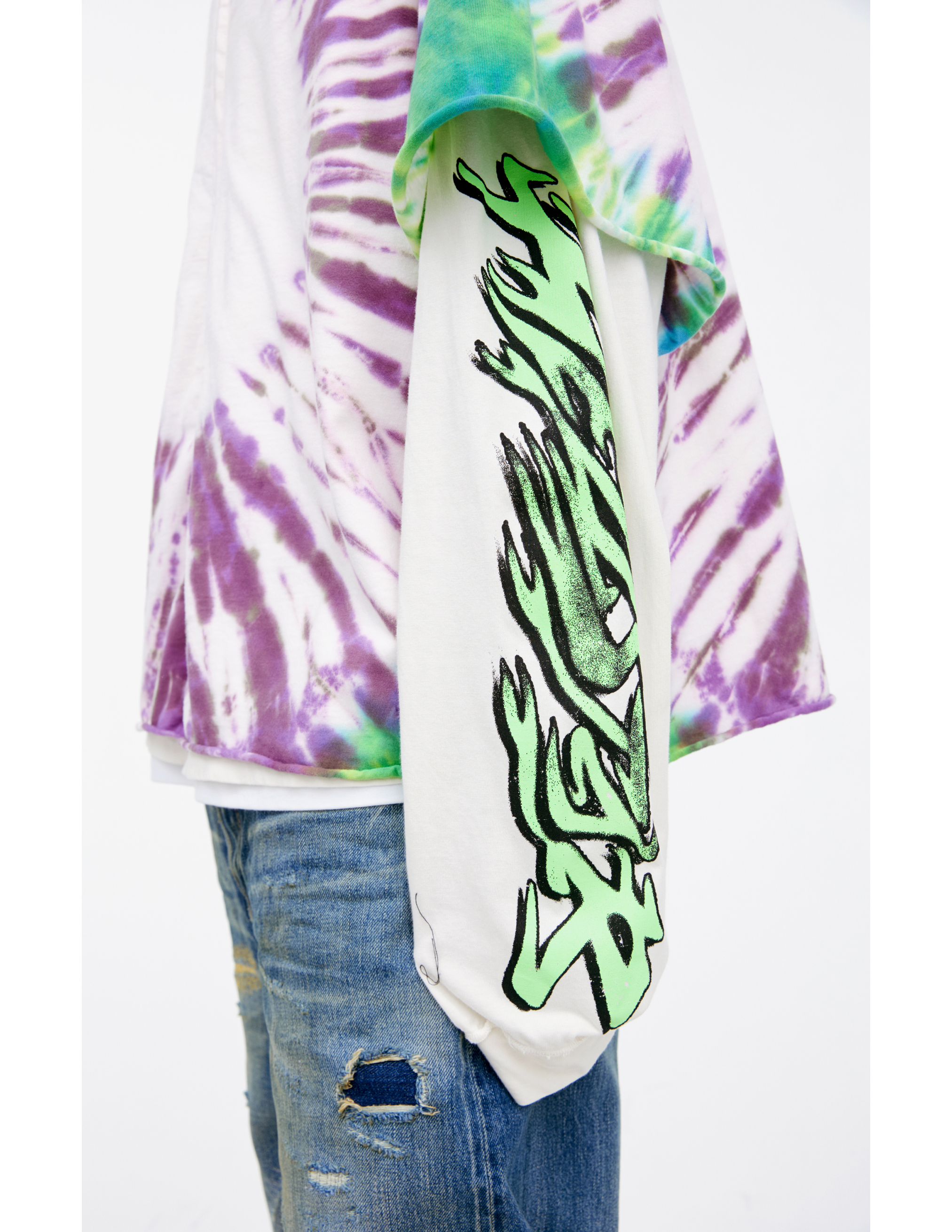 Hellstar White Monoprint Hoodie