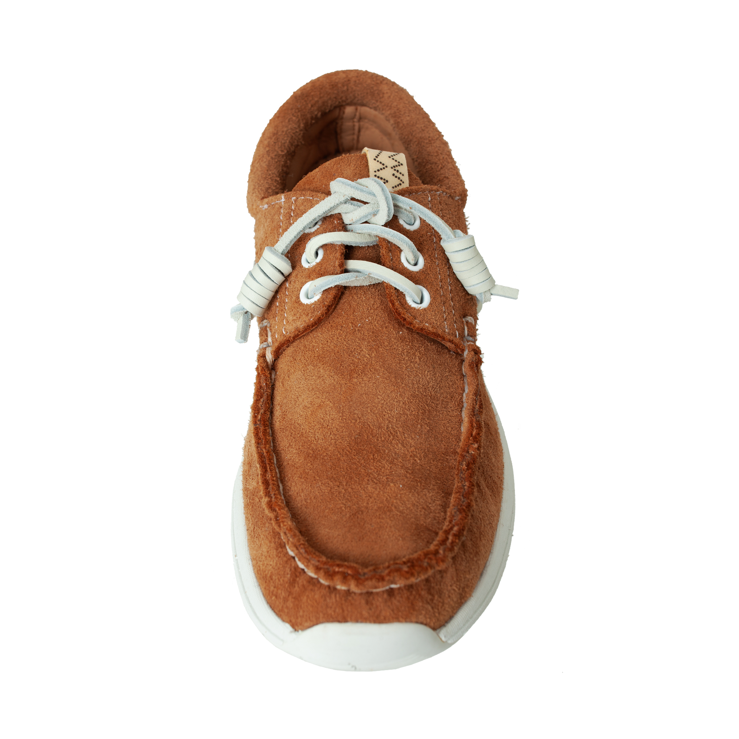 Buy visvim men brown hockney-folk suede shoes for $1,225 online
