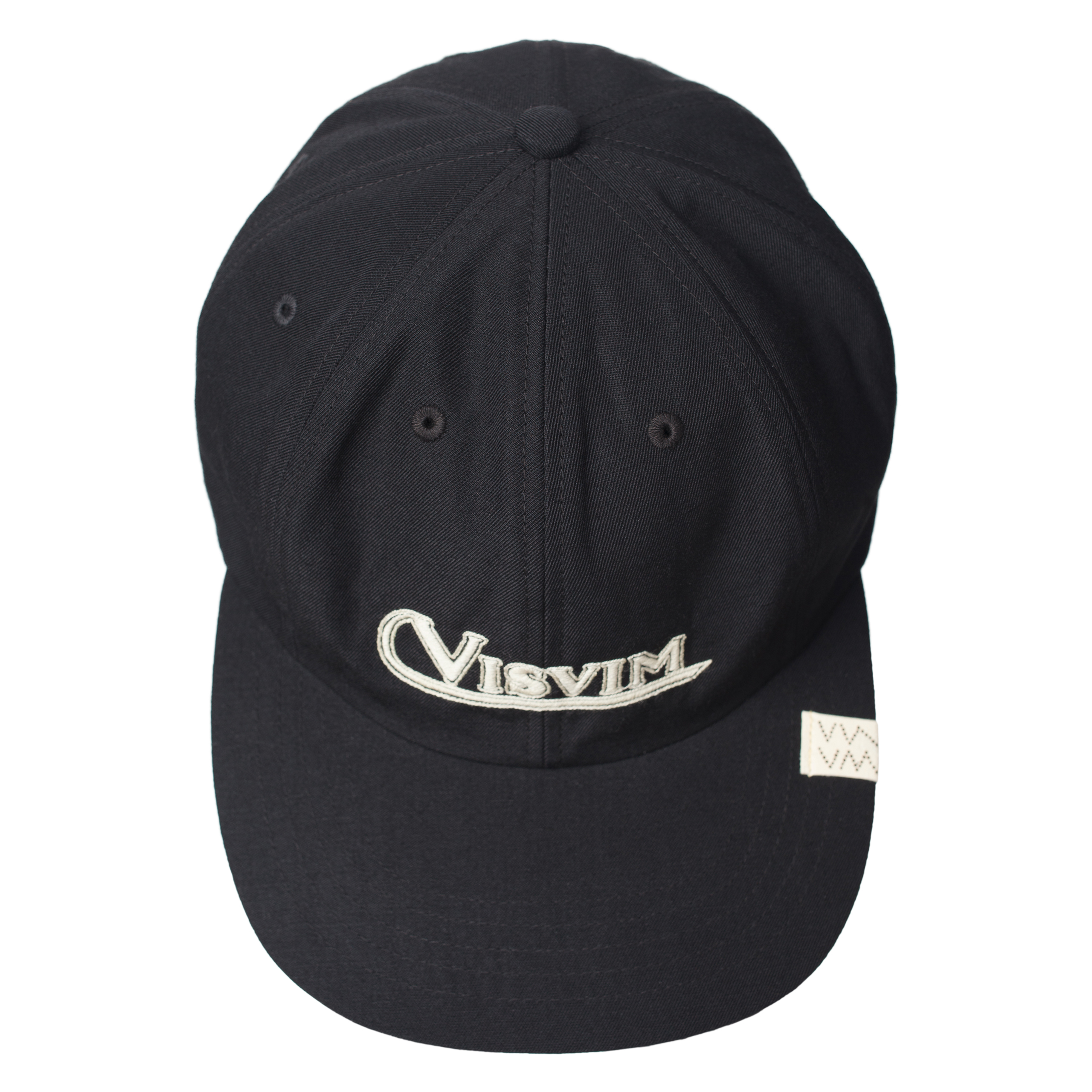 Shop Visvim Logo Embroidered Cap In Black