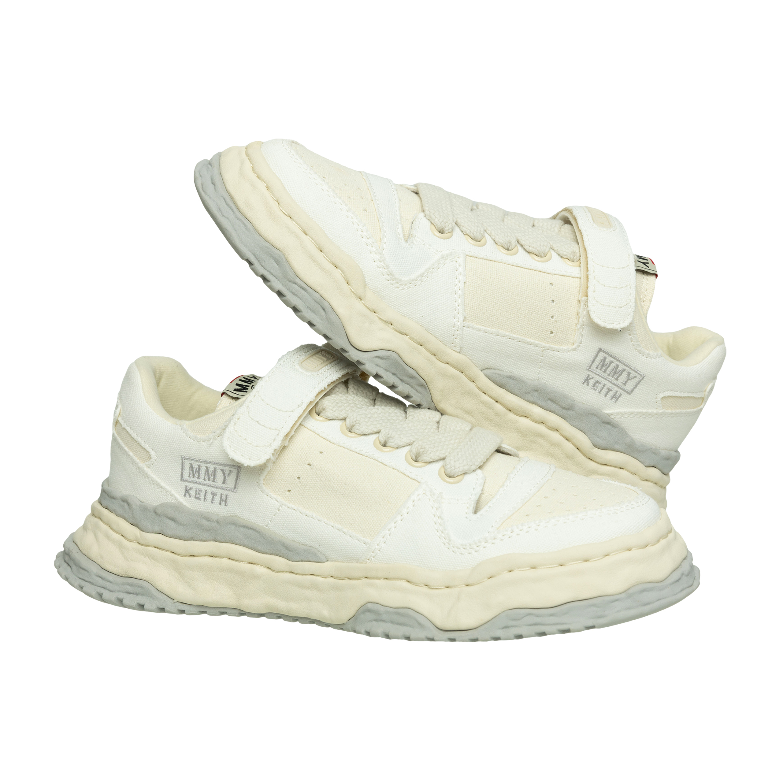 Miharayasuhiro Keith Og Sole Canvas Sneakers In White
