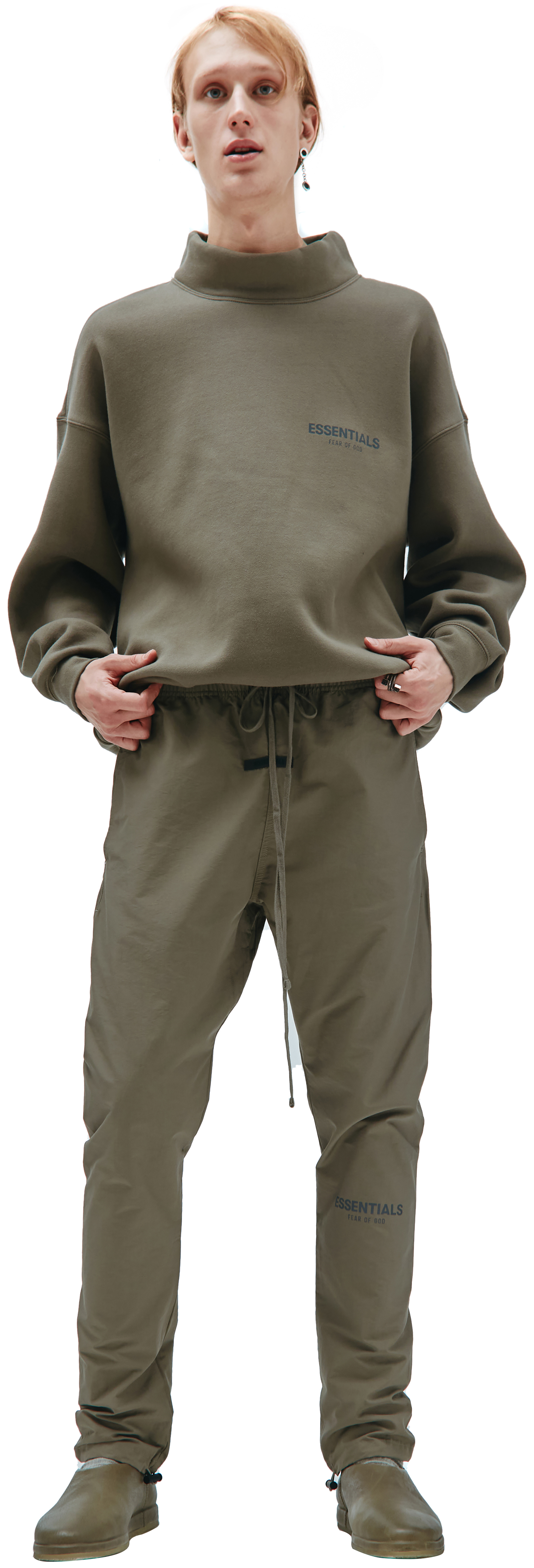 Brown track pant with logo