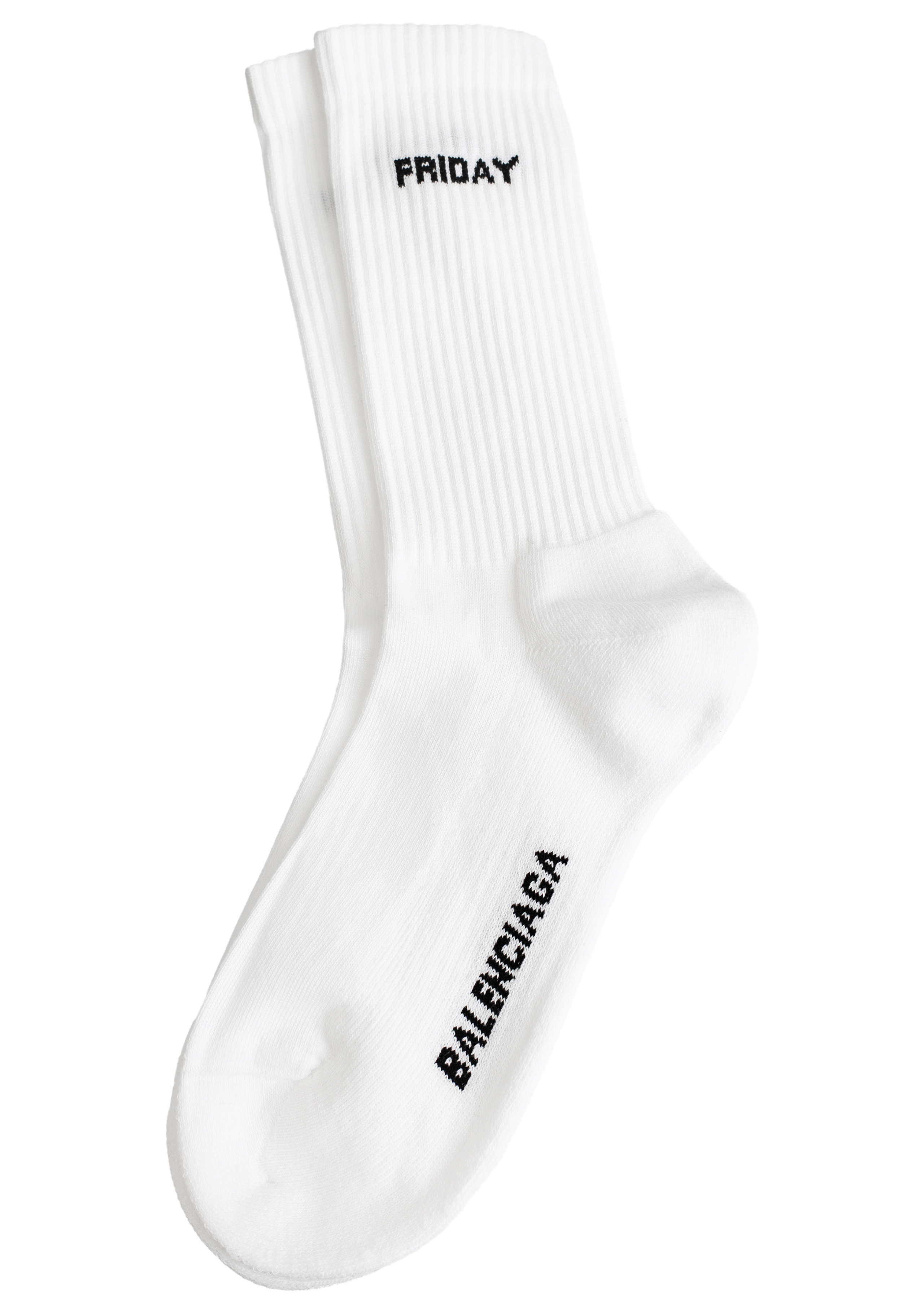 Buy Balenciaga men 7 days socks pack in white for $702 online on 