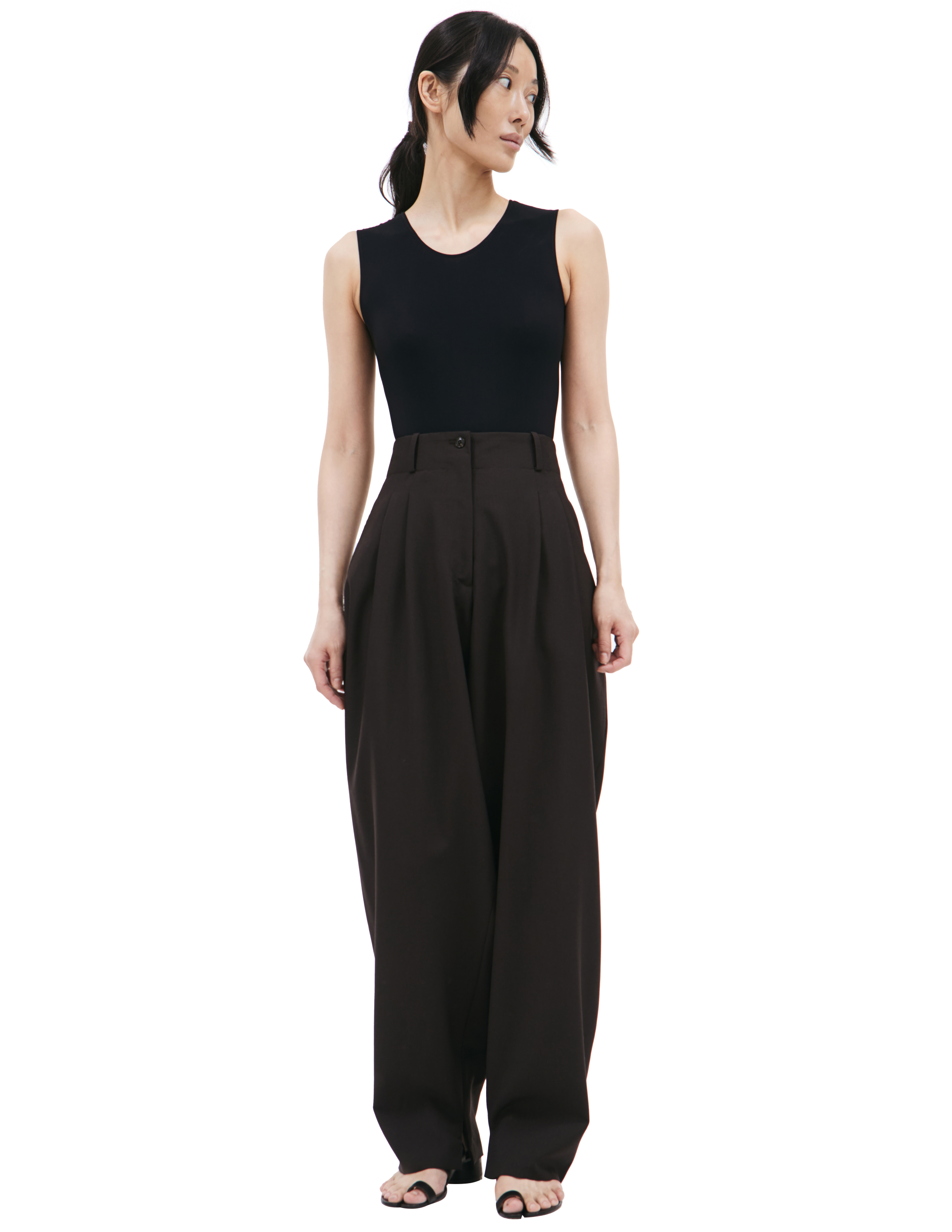 Shop Quira Brown Trousers