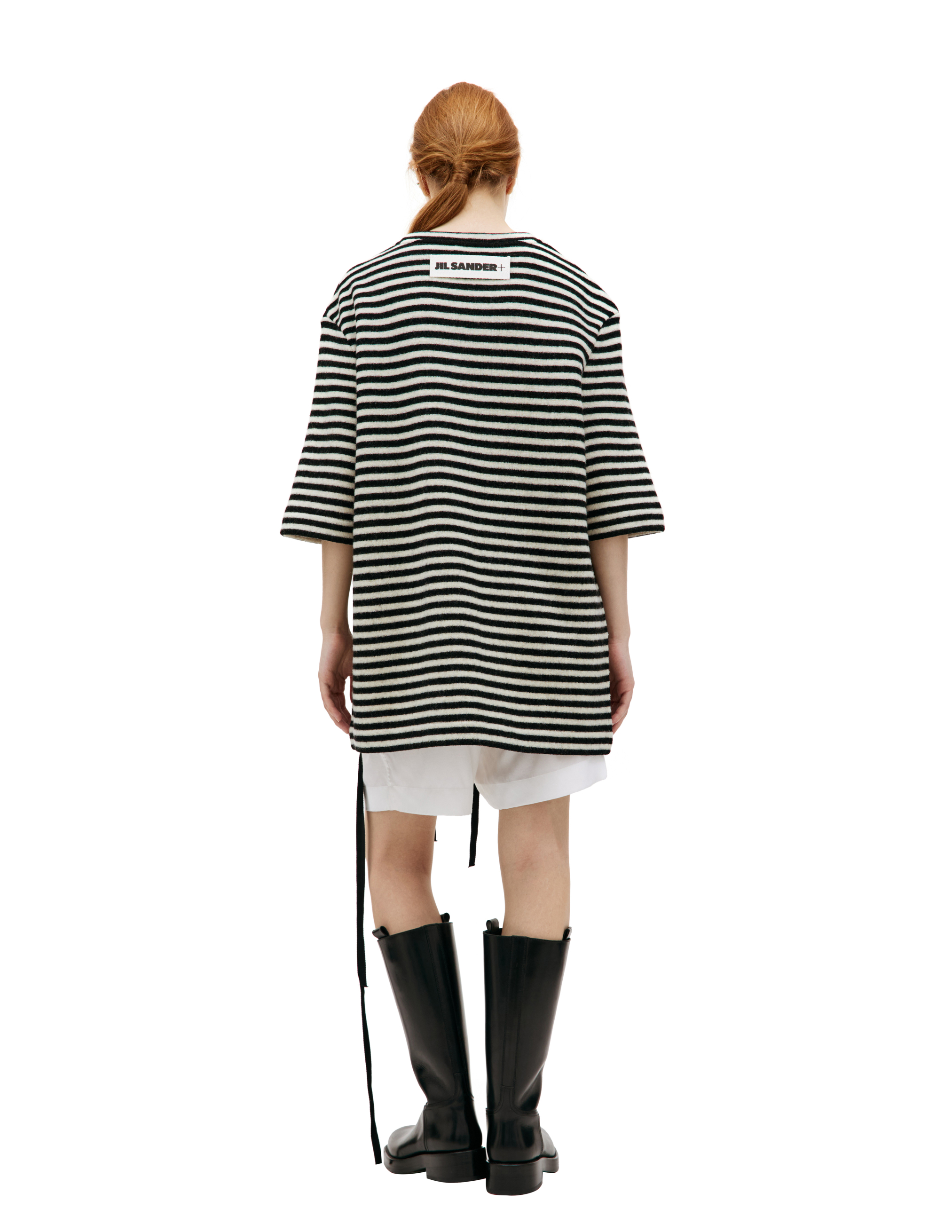 Shop Jil Sander Multistripe Wool Sweater In Multicolor