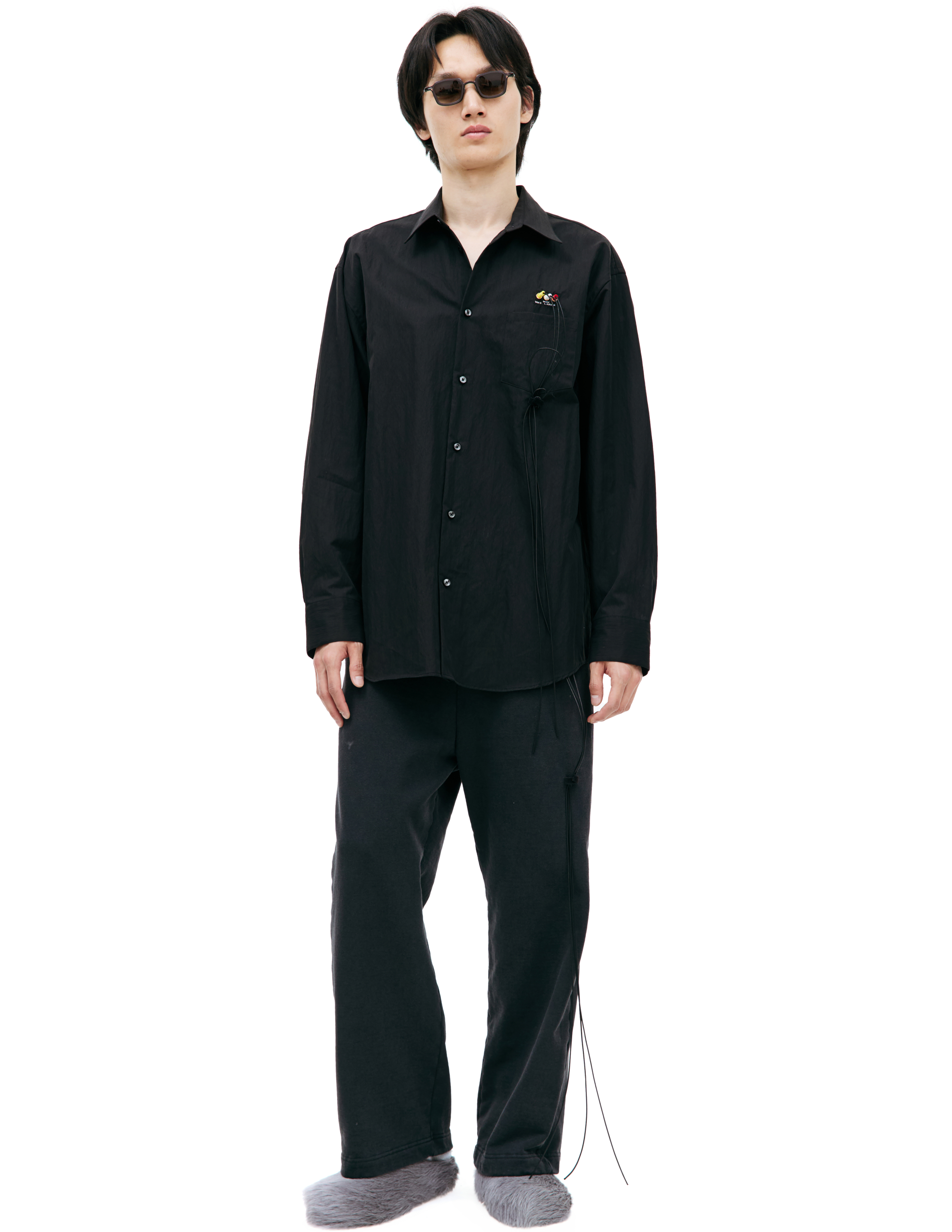 Doublet 'rca Cable' Shirt In Black