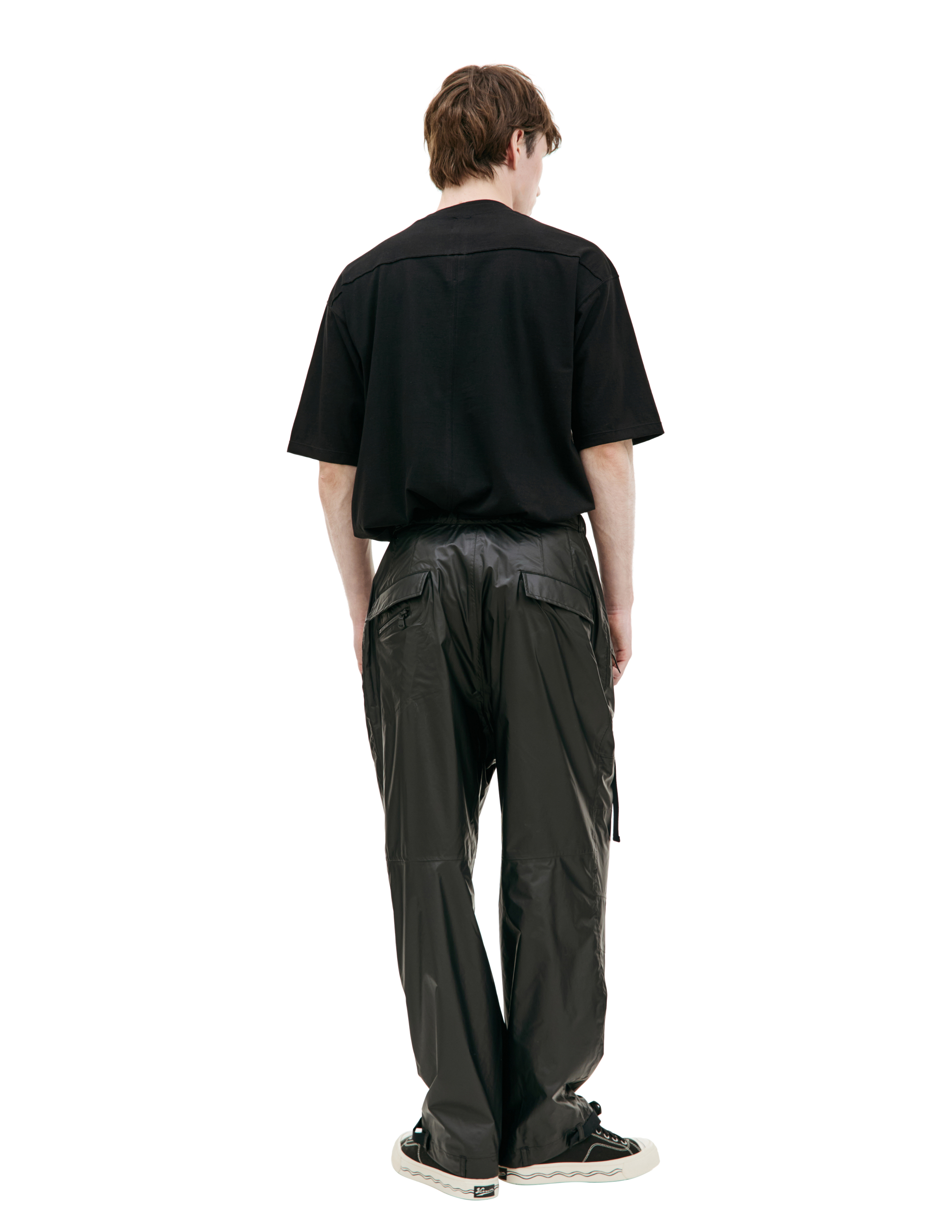 Shop The Viridi-anne Nylon Zip Trousers In Khaki