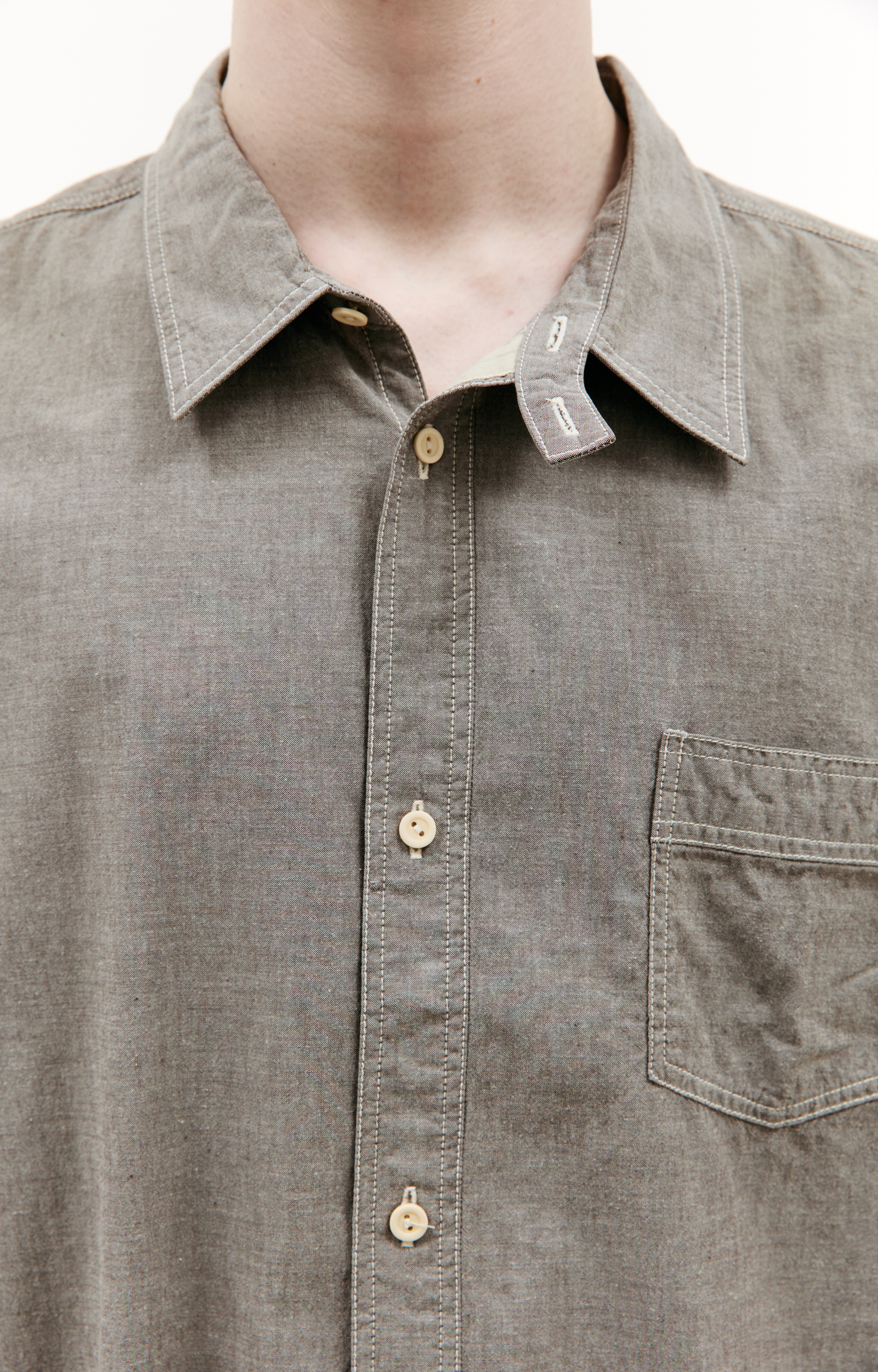 visvim SEAFARMER SHIRT （COTTON/LINEN） Visvim Men Top M Seafarmer Shirt Cotton Linen Limited