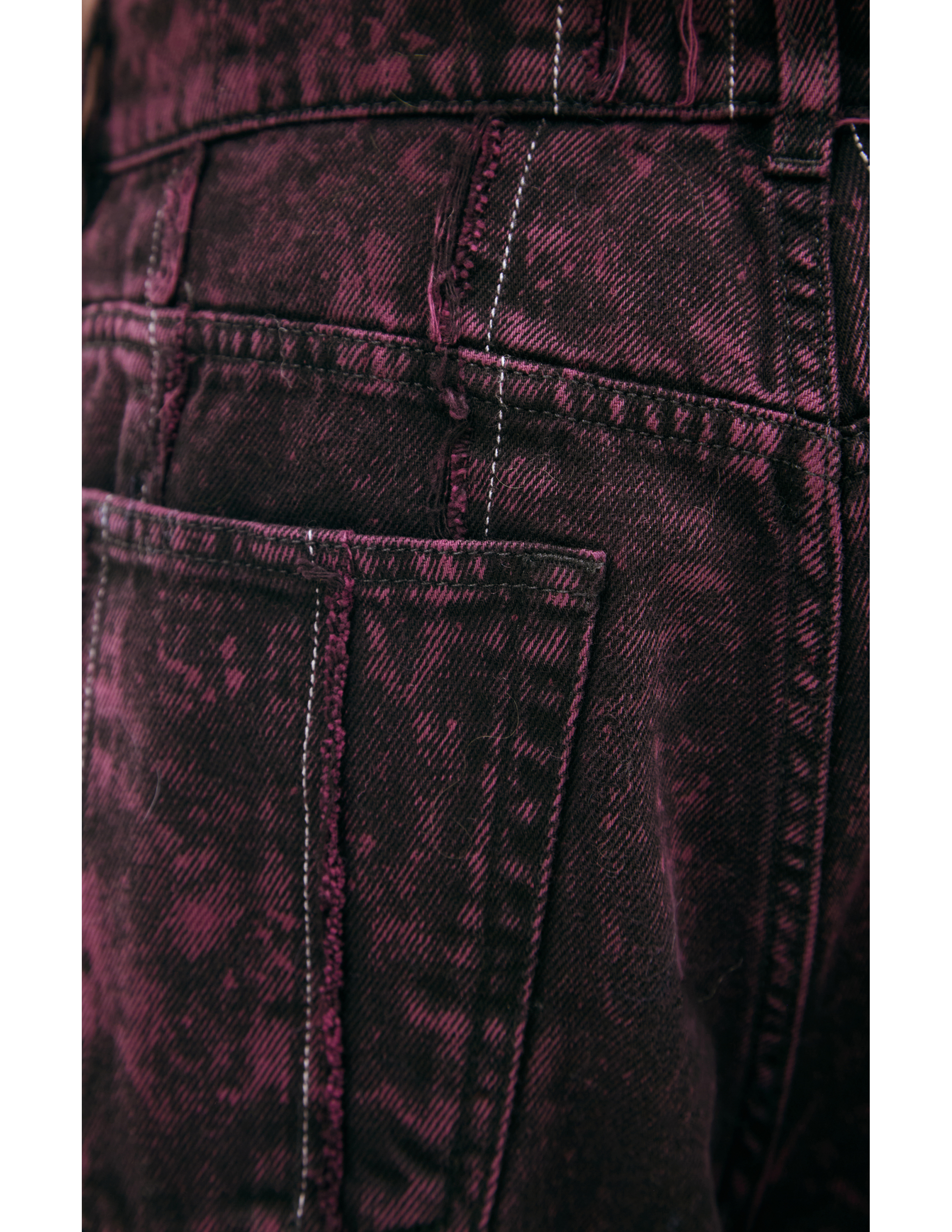 Acne Studios Jeans With Vertical Stitching In Purple