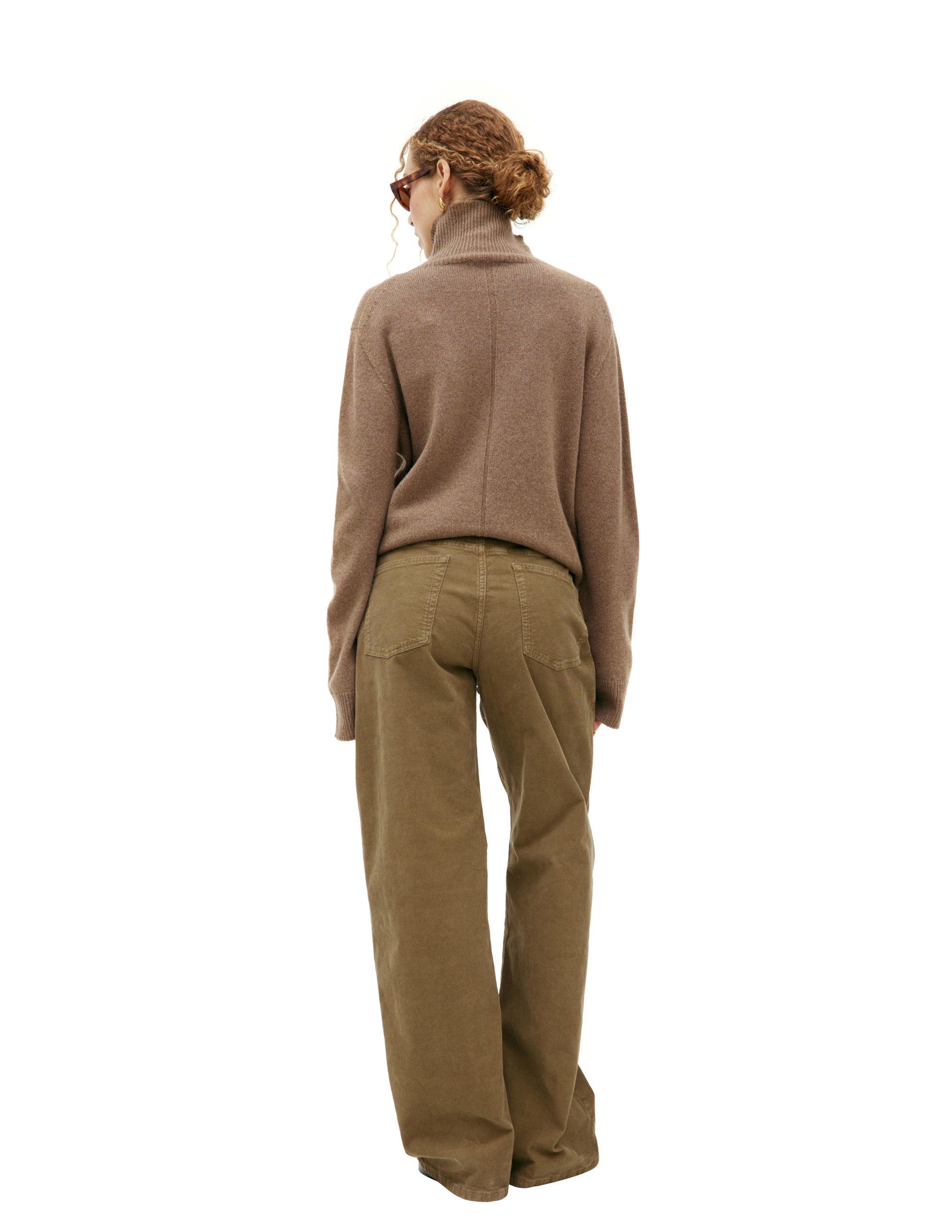 The Row Corduroy Trousers Eglitta In Beige