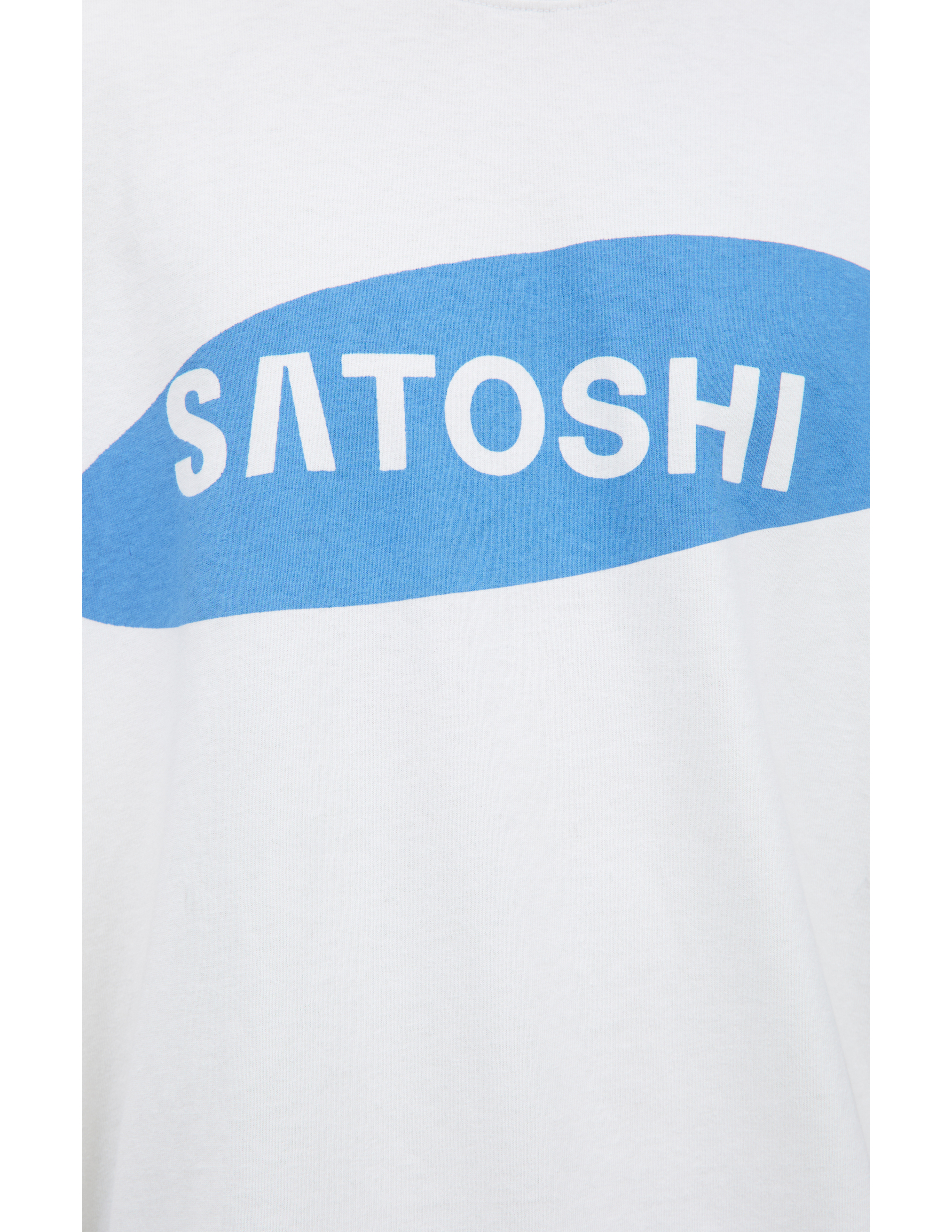 Shop Satoshi Nakamoto Logo Printed T-shirt In White