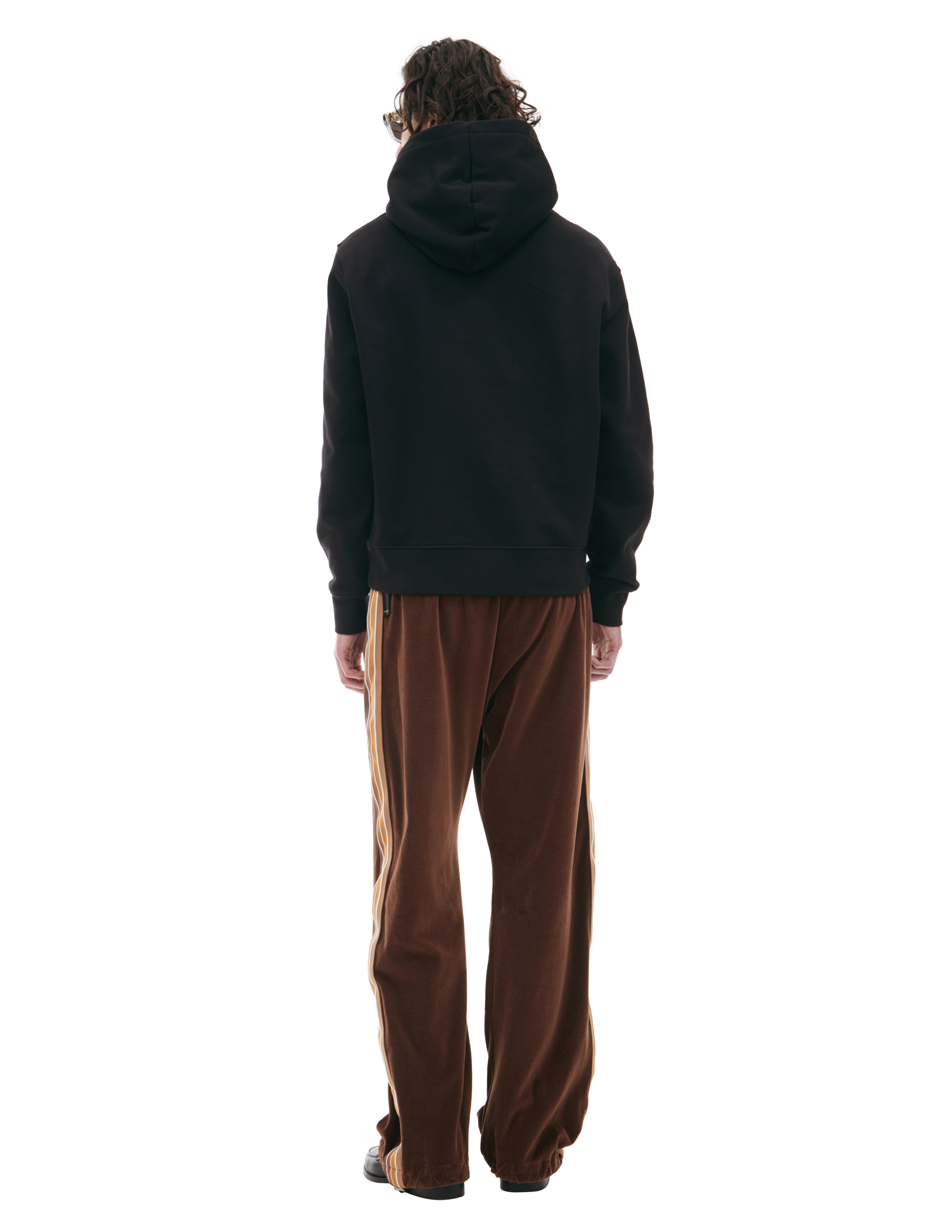 Shop Amiri Black Logo Hoodie