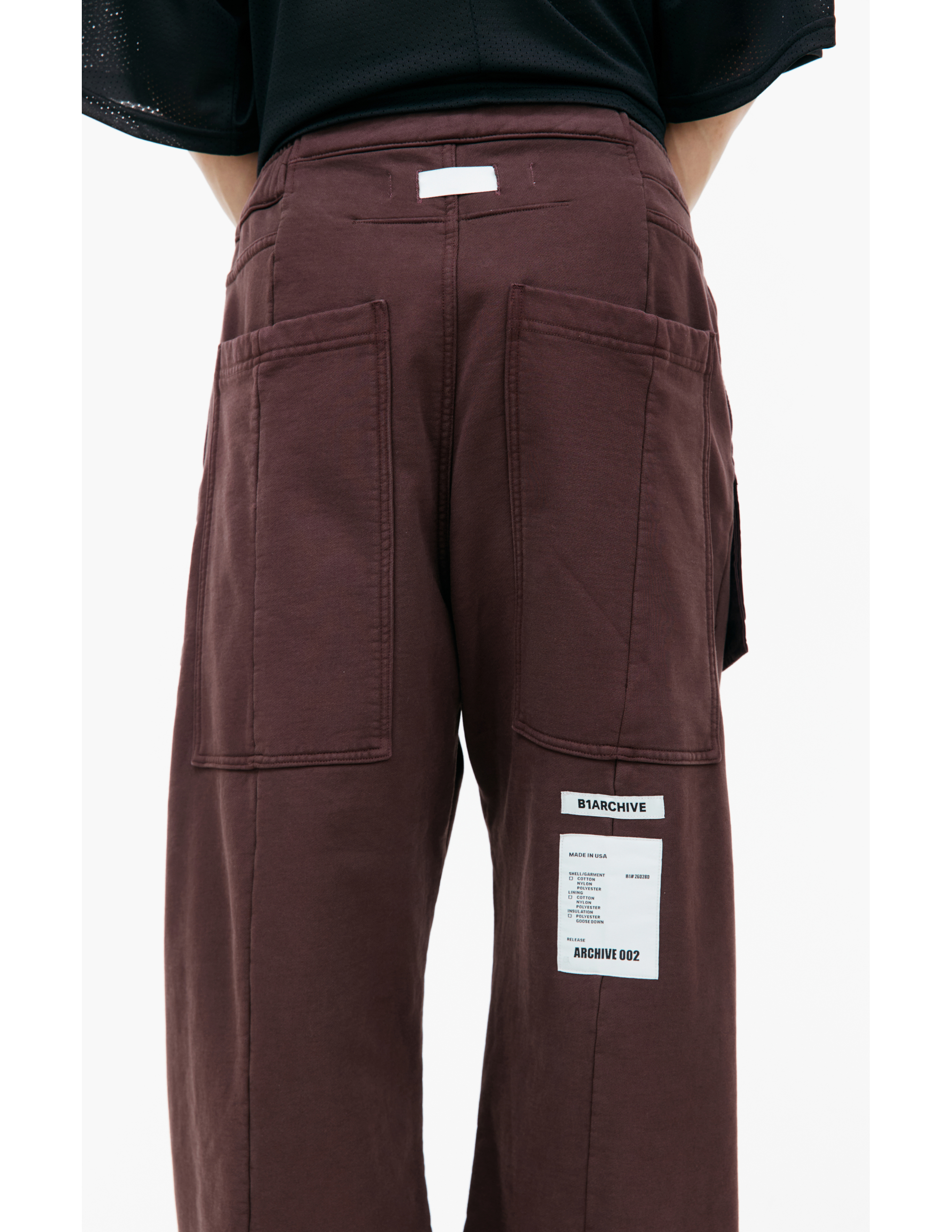 Shop B1archive Wide Leg Sweatpants In Brown