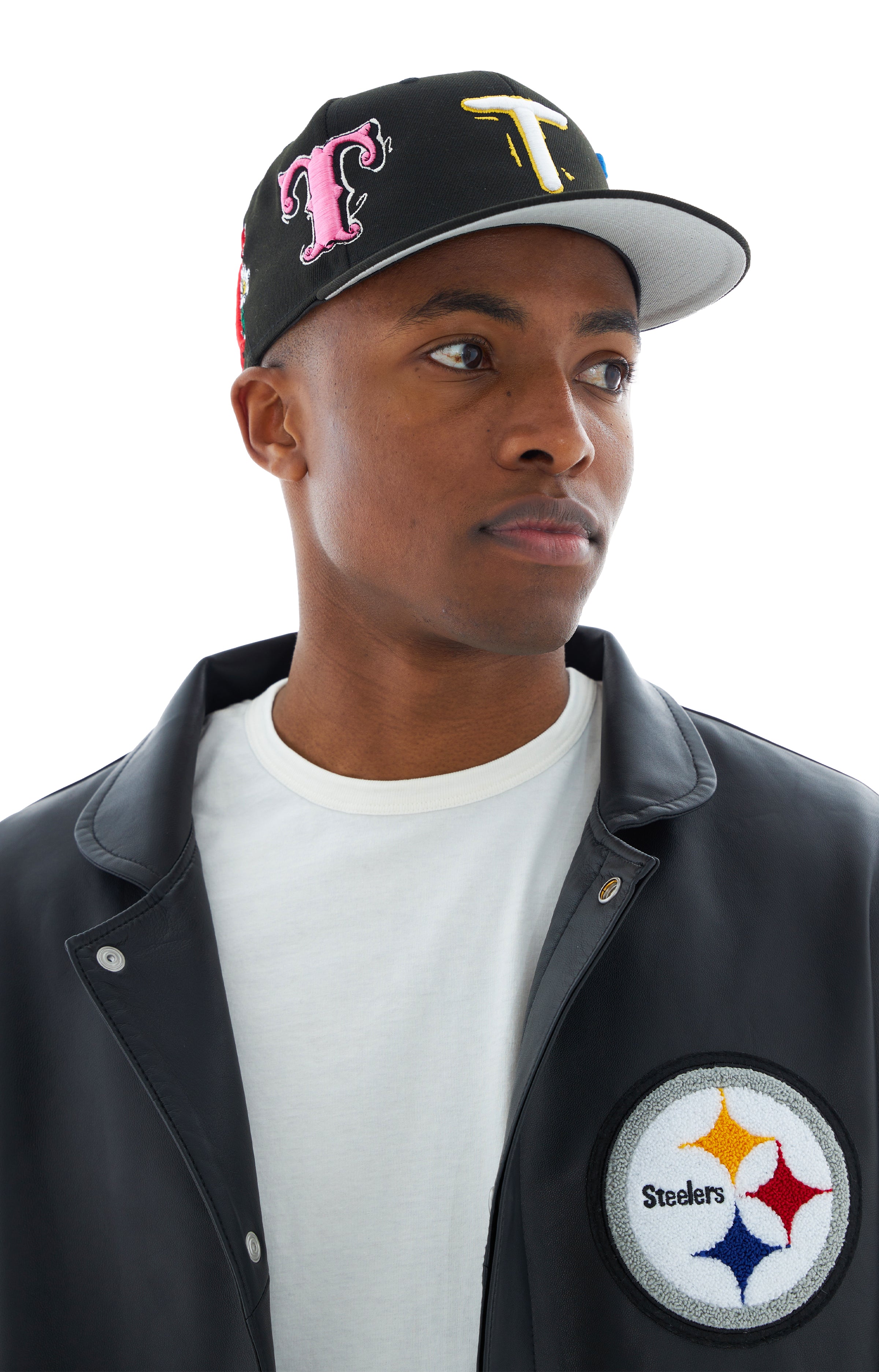 Jeff Hamilton Steelers Bomber Jacket In Black