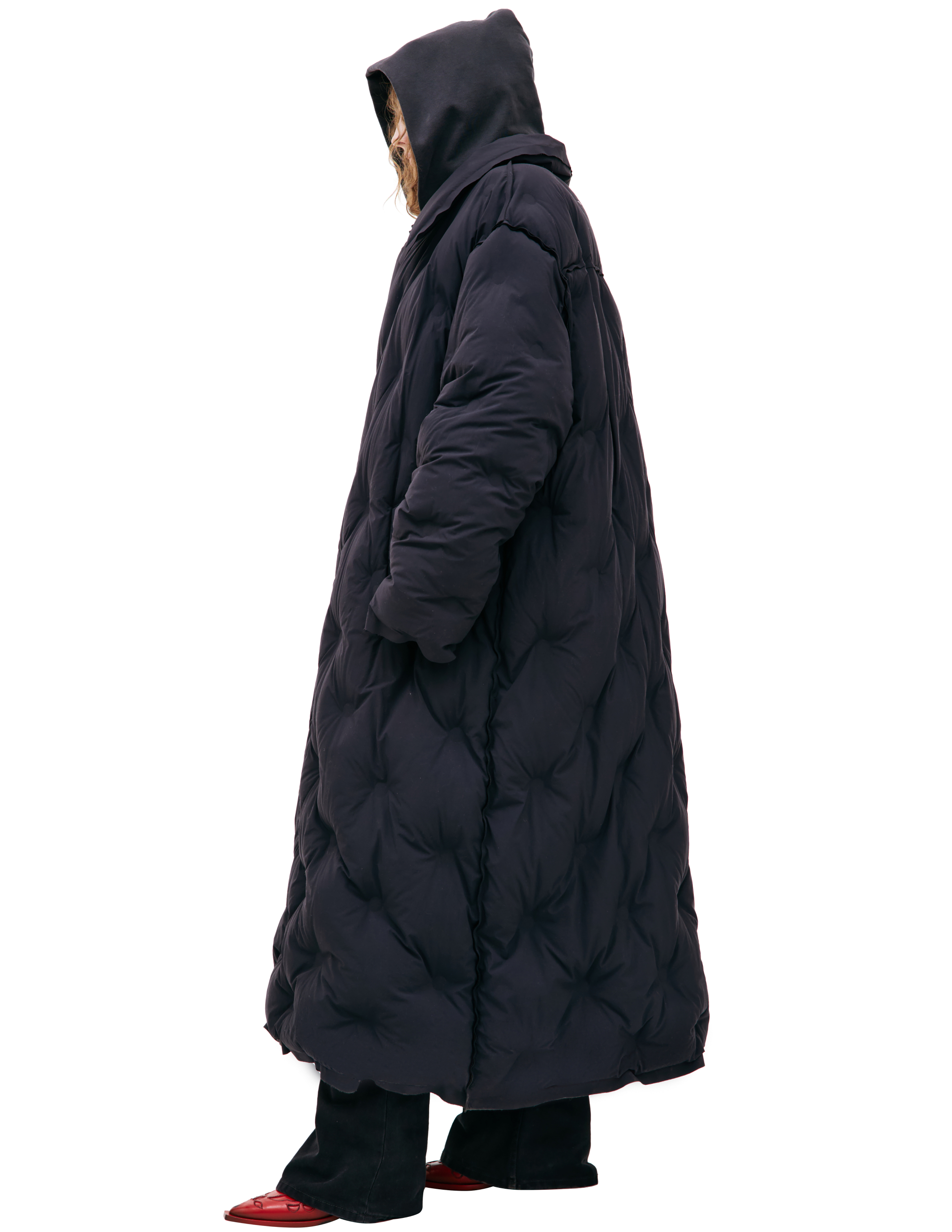 Maison Margiela Navy Blue Button Down Jacket In Navy Blue