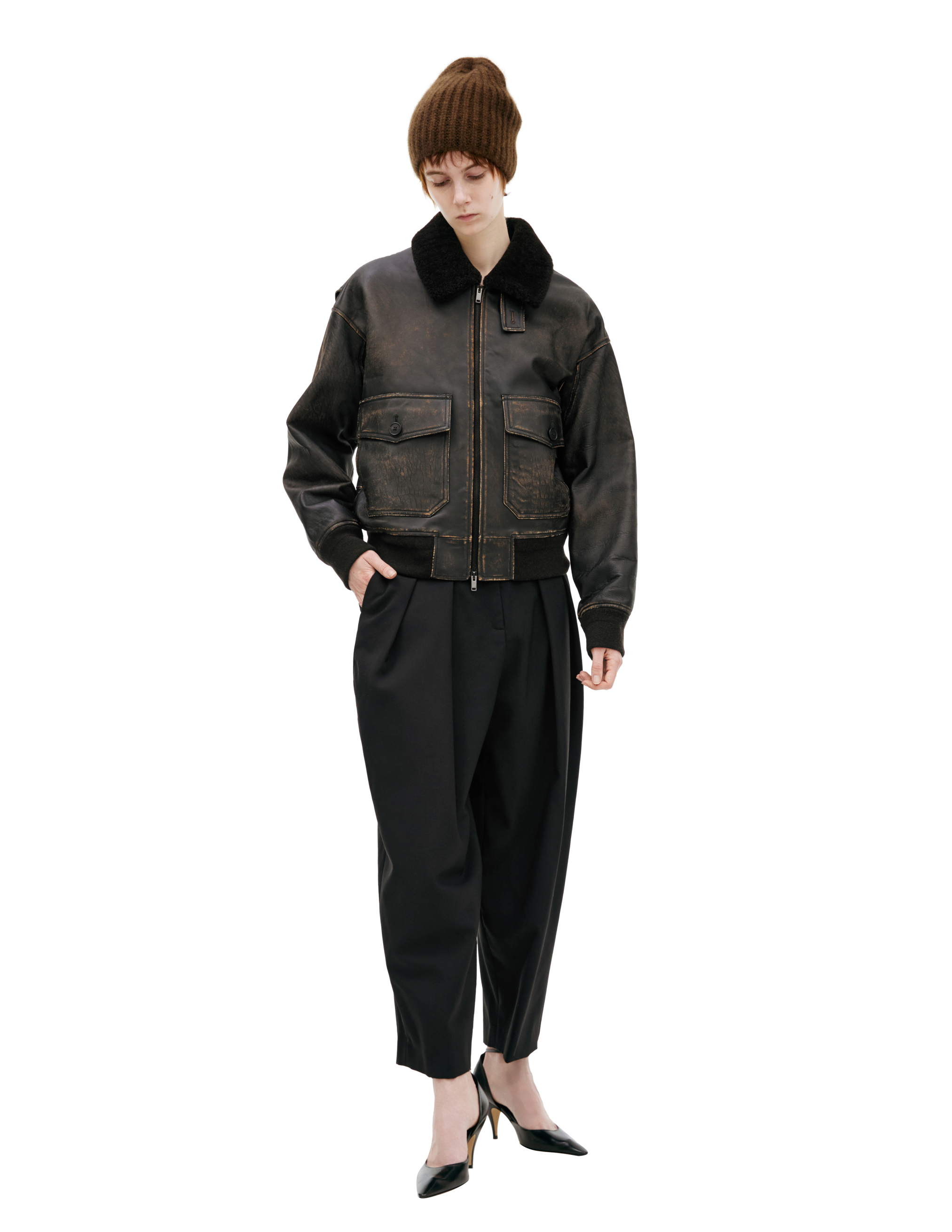 The Row Jacket With Patch Pockets In Black