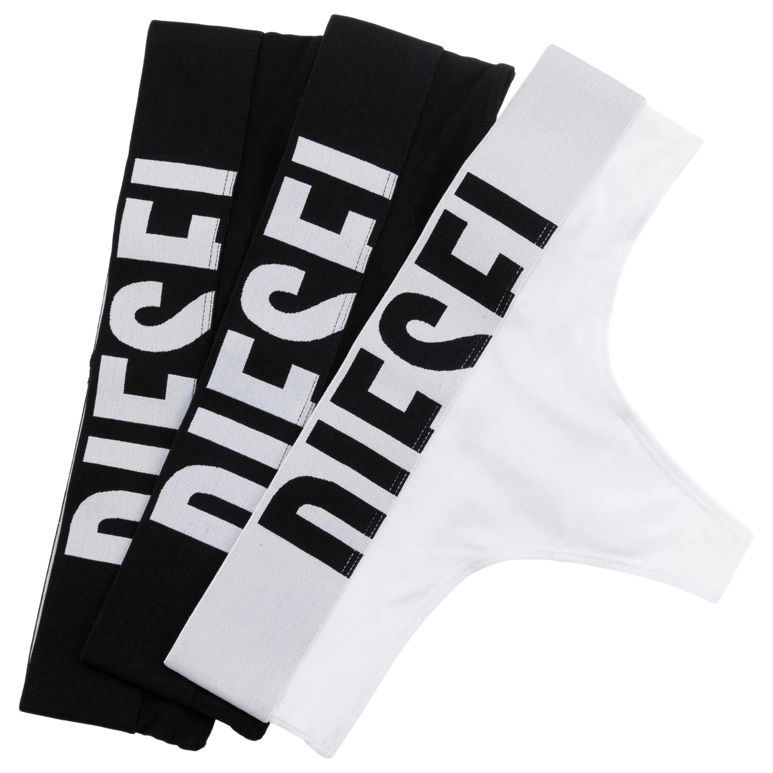 Diesel Set Of Three Pairs Of Thong In Multicolor