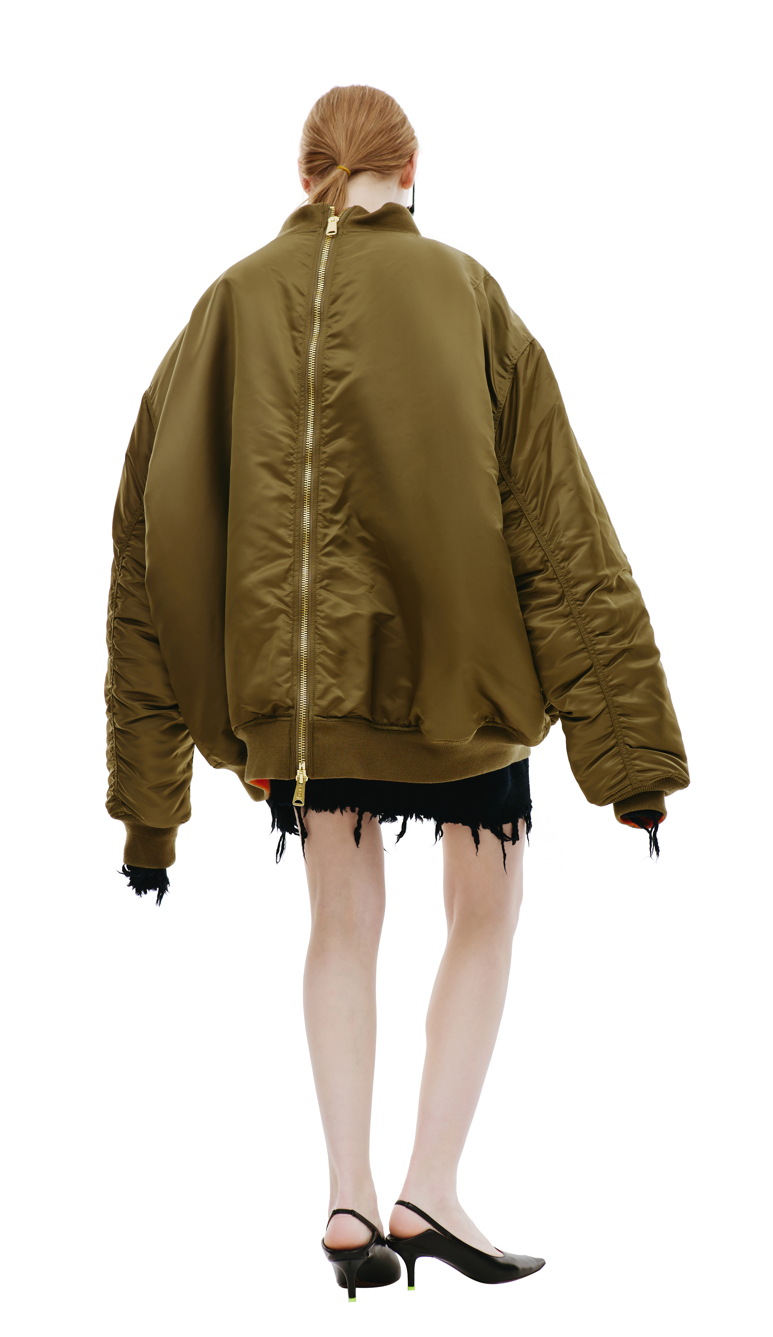 Buy VETEMENTS men khaki х alpha industries reversible bomber jacket for  $2,870 online on SV77, UE63JA121O/1307