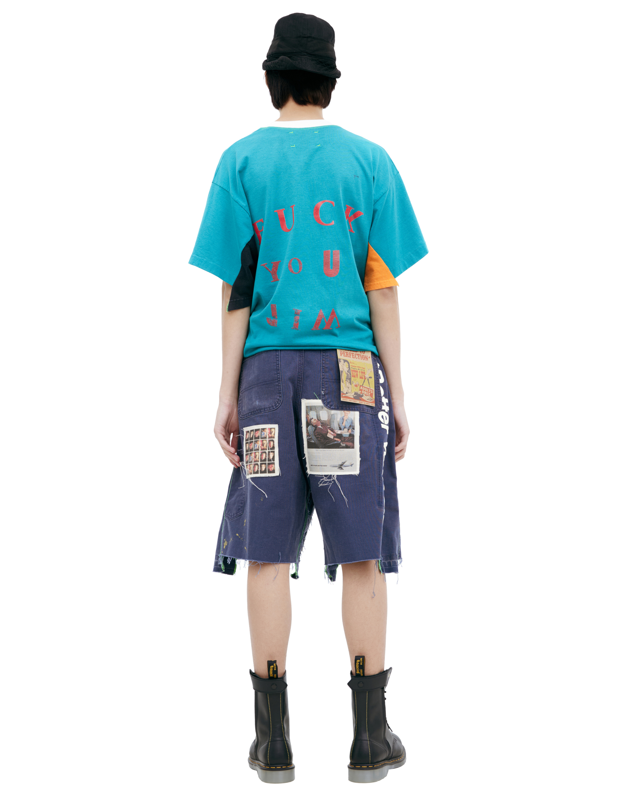 Better With Age Patch Denim Shorts