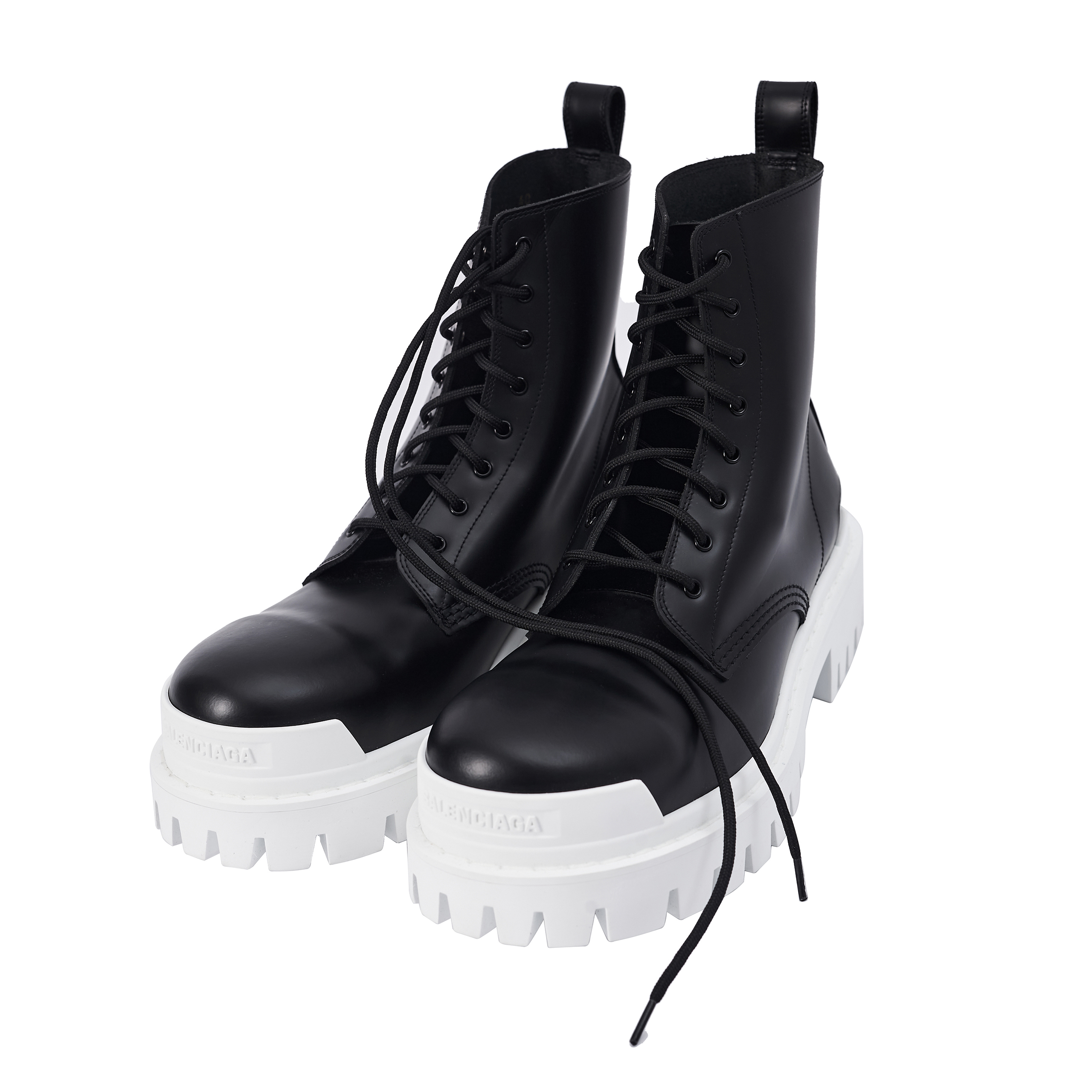 Black Cagole buckled kneehigh leather boots  Balenciaga  MATCHESFASHION  US