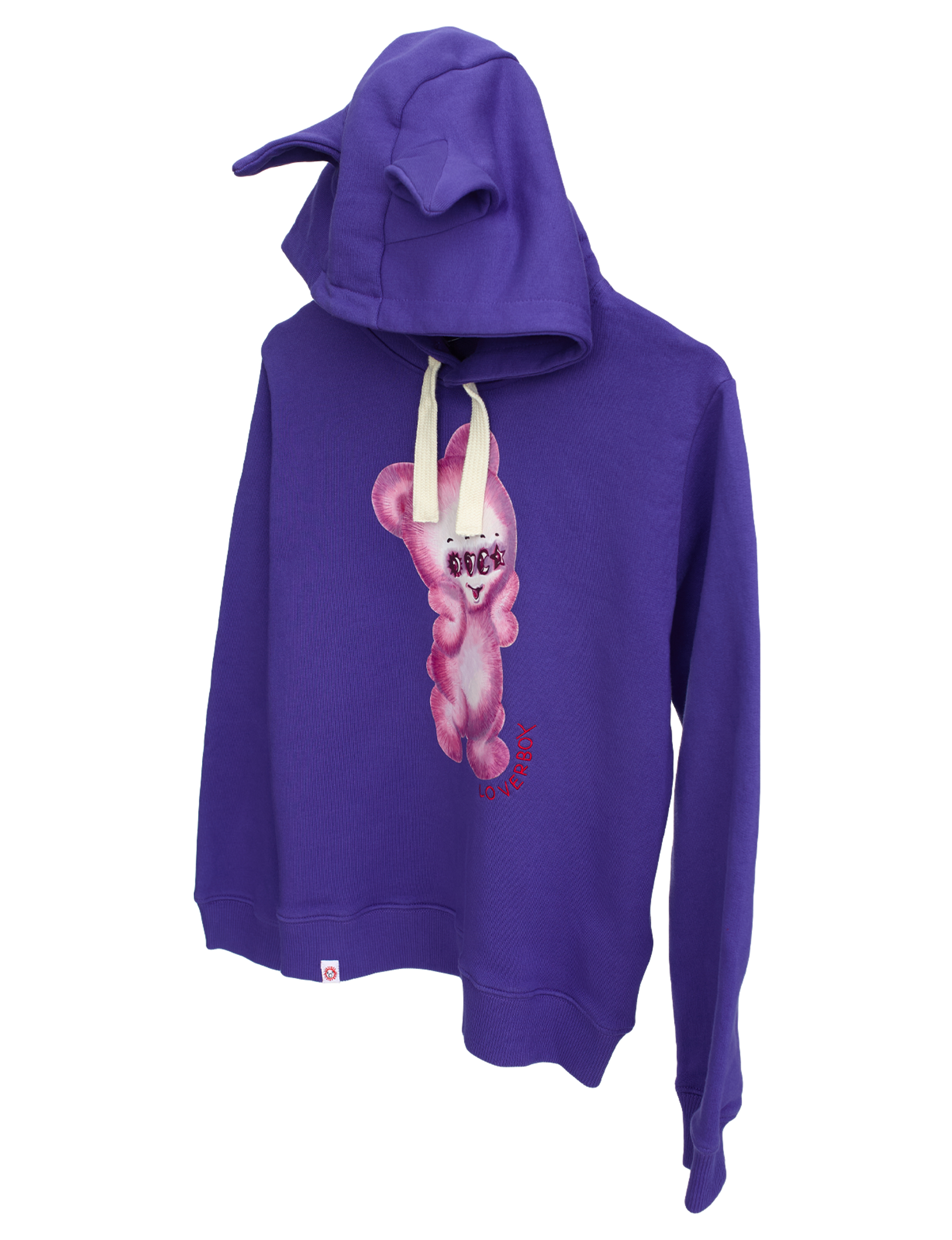 Buy CHARLES JEFFREY LOVERBOY men purple printed hoodie for $130