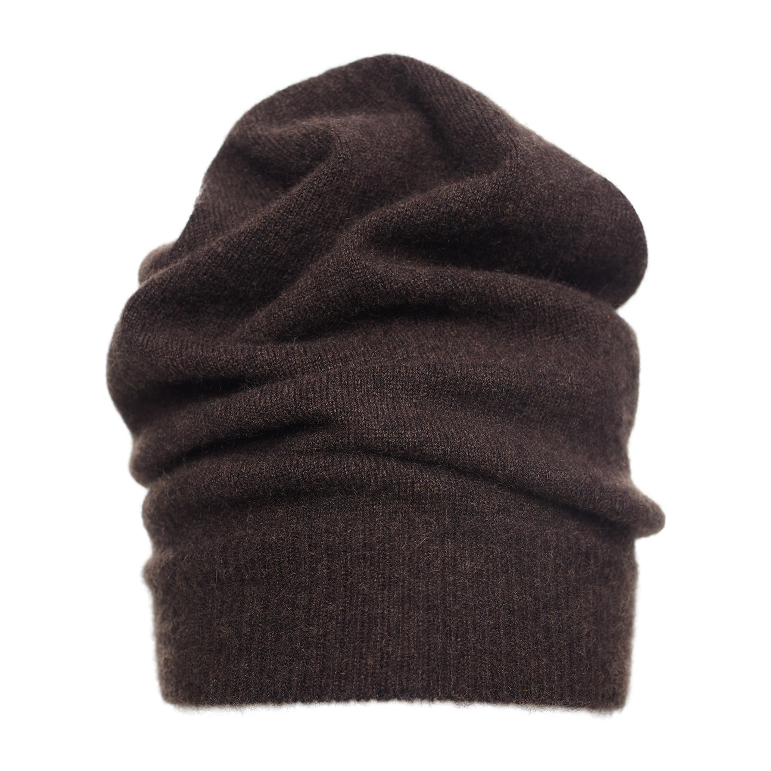 The Row Brown Cashmere Beanie In Burgundy
