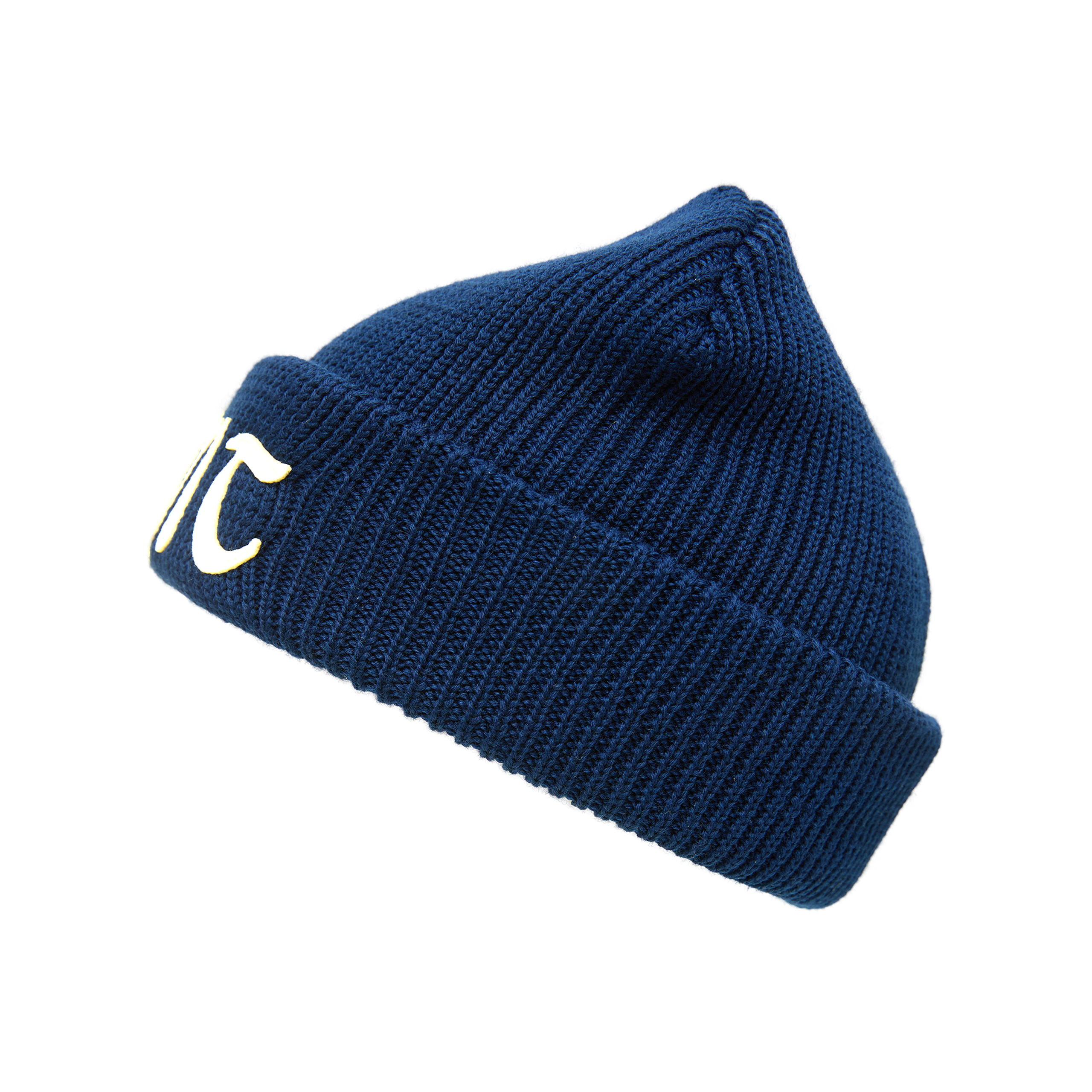 Saint Mxxxxxx Wool Beanie With Logo In Navy Blue