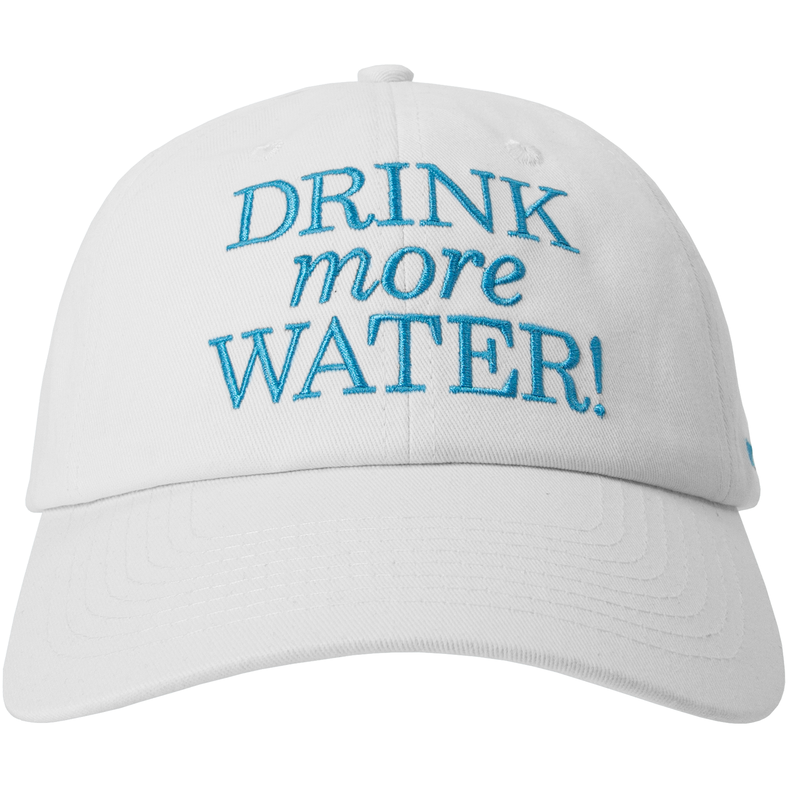 SPORTY AND RICH 'DRINK MORE WATER' EMBROIDERED CAP