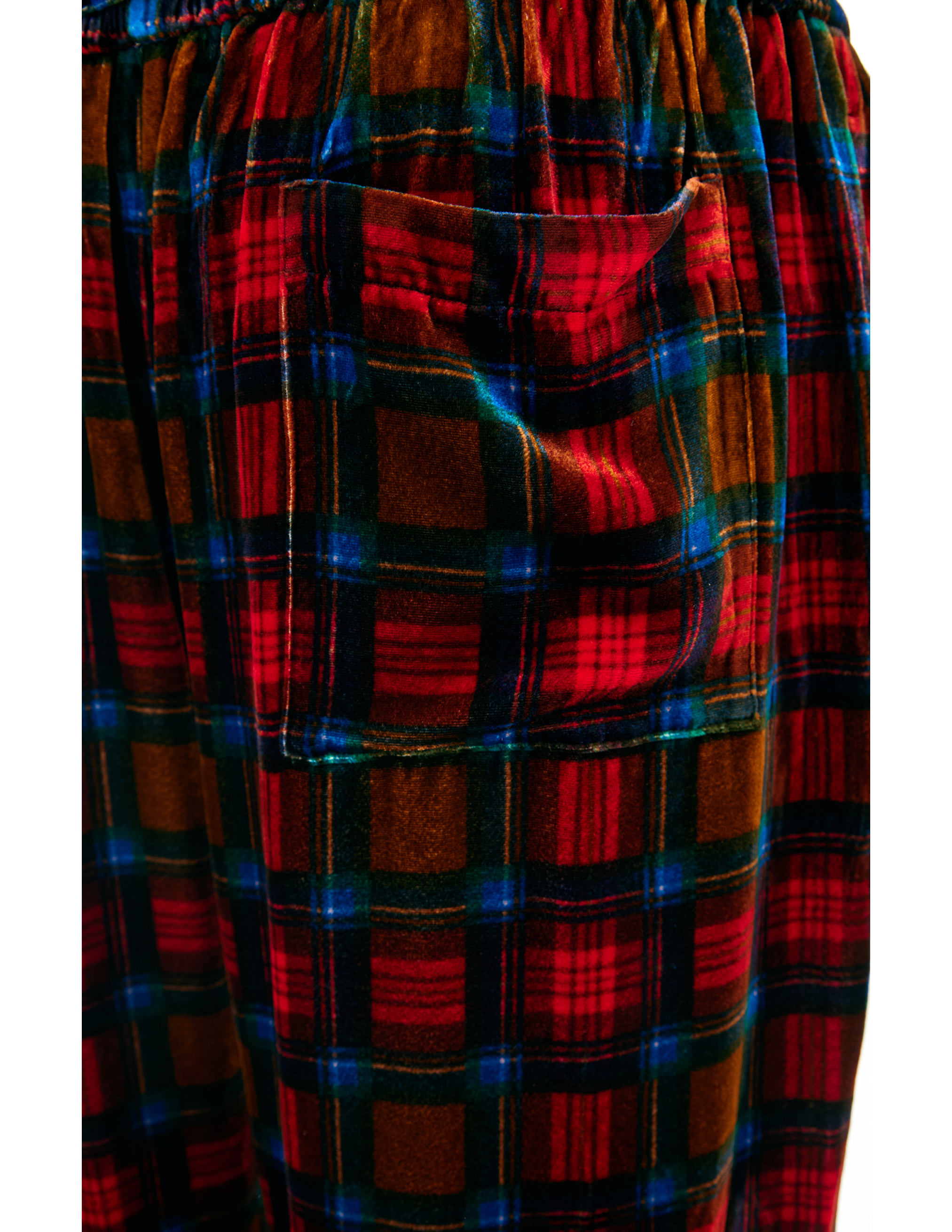 Acne Studios Red Plaid Trousers In Red