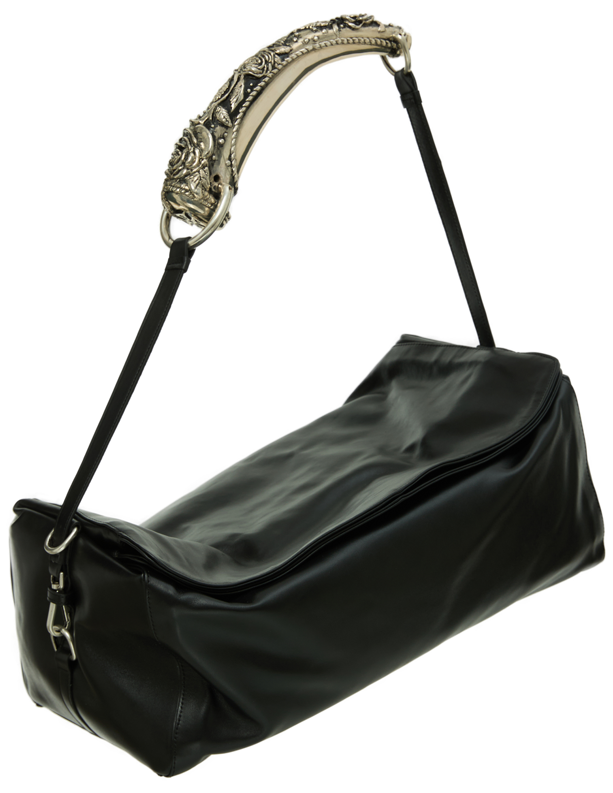 Enfants Riches Deprimes Weekend Rose Handle Bag In Black