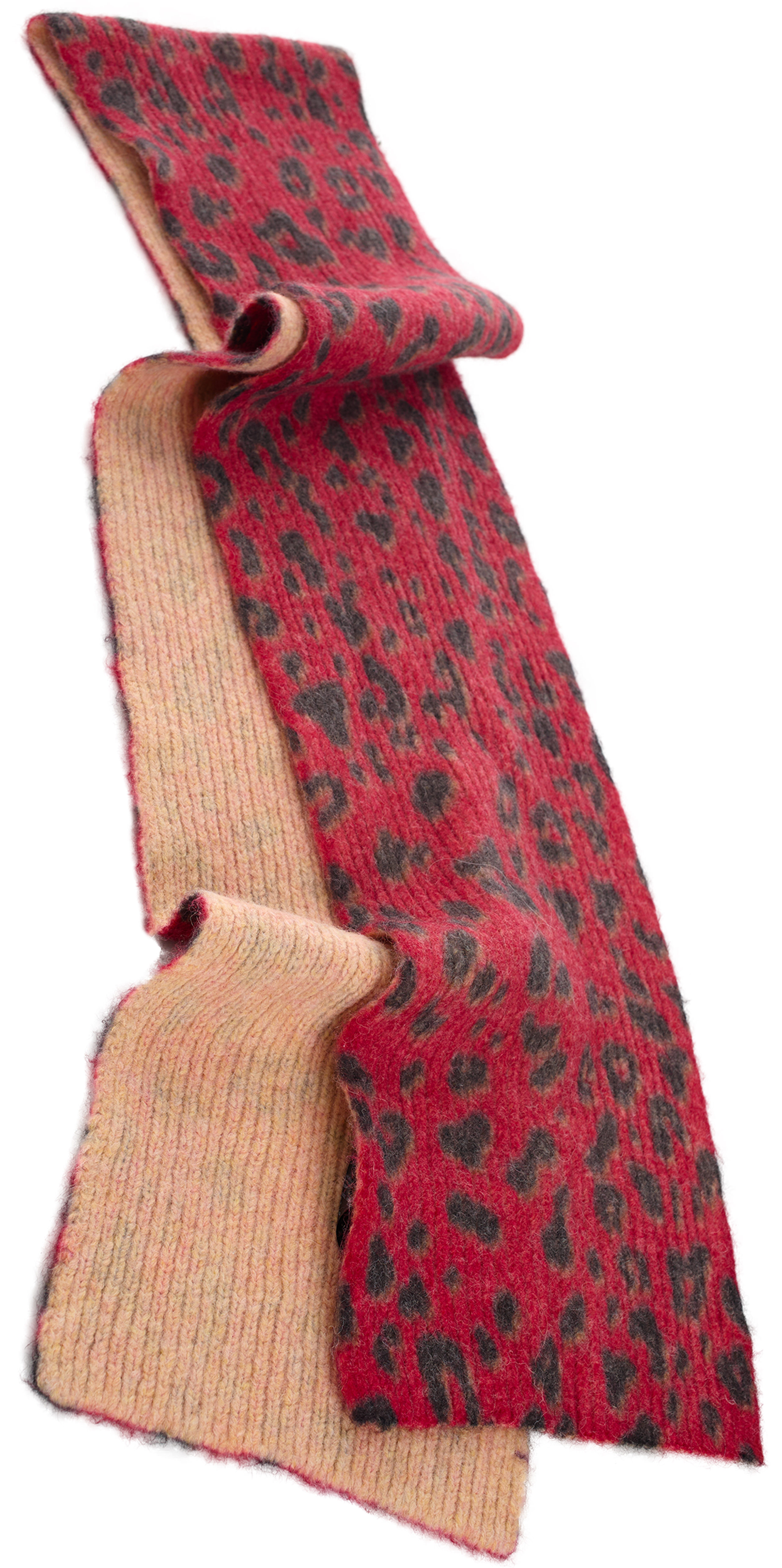 DRIES VAN NOTEN アルパカ混マフラー　ベルギー製 Buy Dries Van Noten men red knitted wool scarf for $390 online on