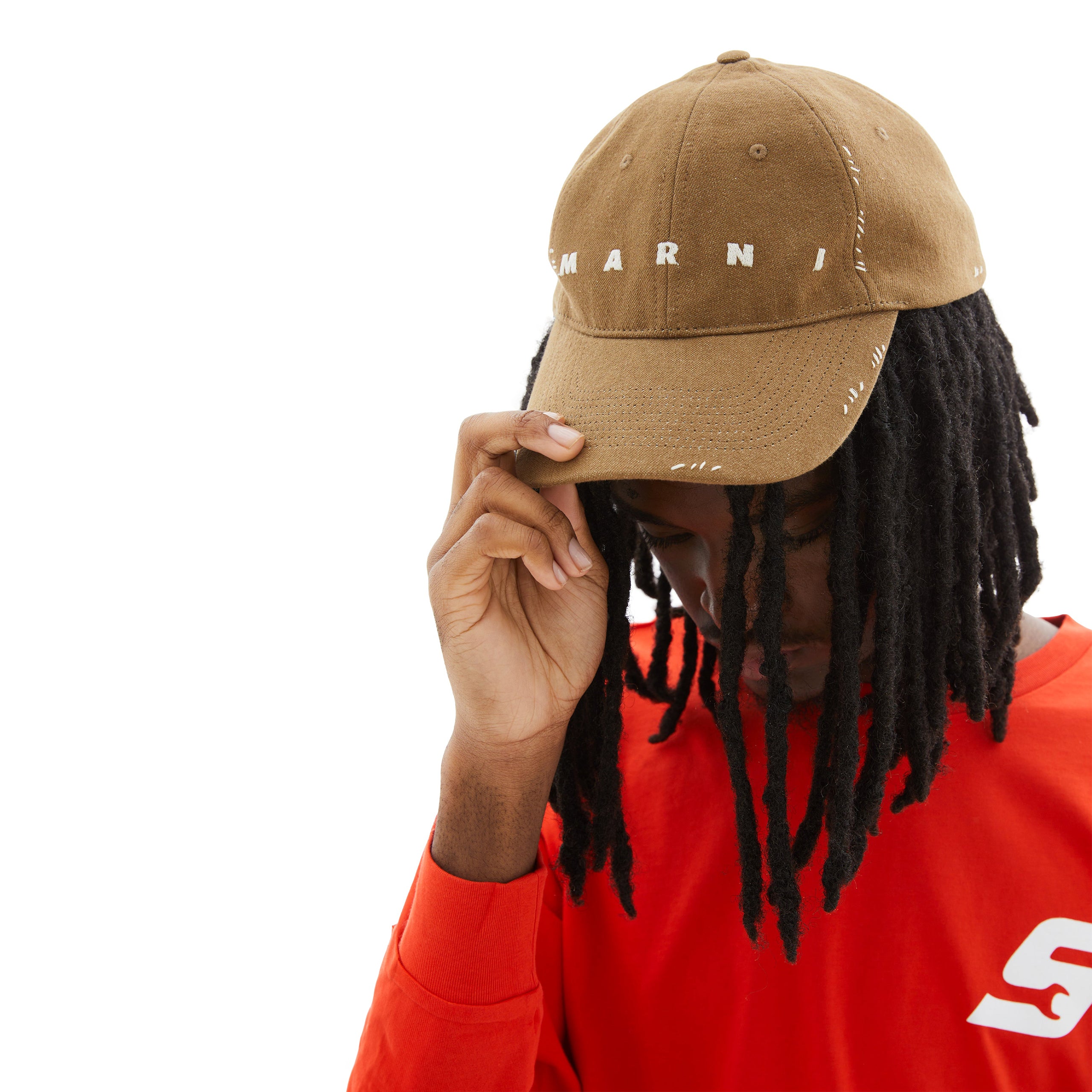 【MARNI】Corduroy Baseball Cap/追跡+関税+全国送料込み Buy Marni men logo stitched baseball cap for £270 online on