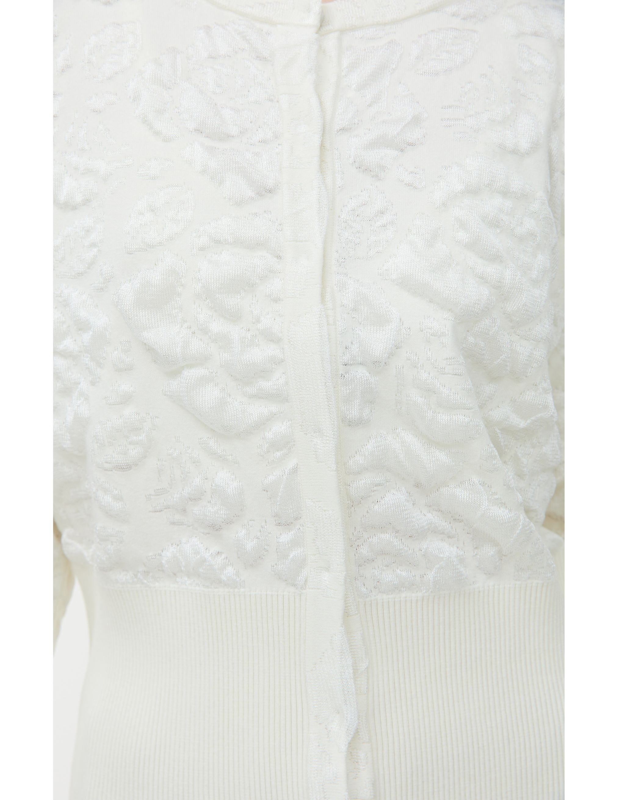Shop Blumarine Cardigan With Top In White