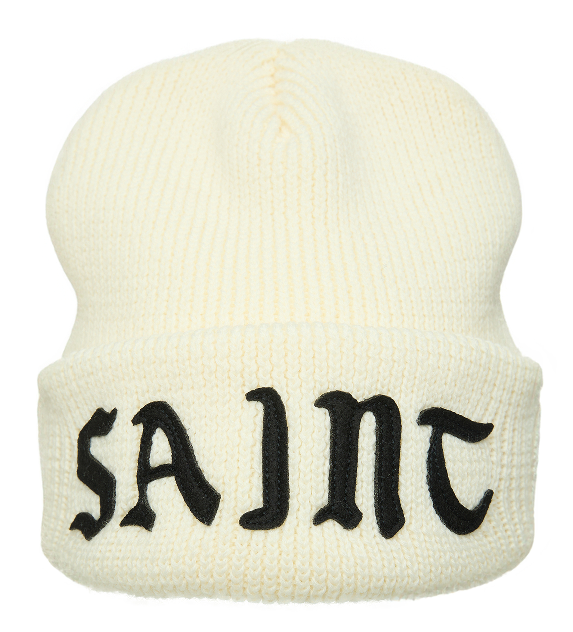 White wool beanie