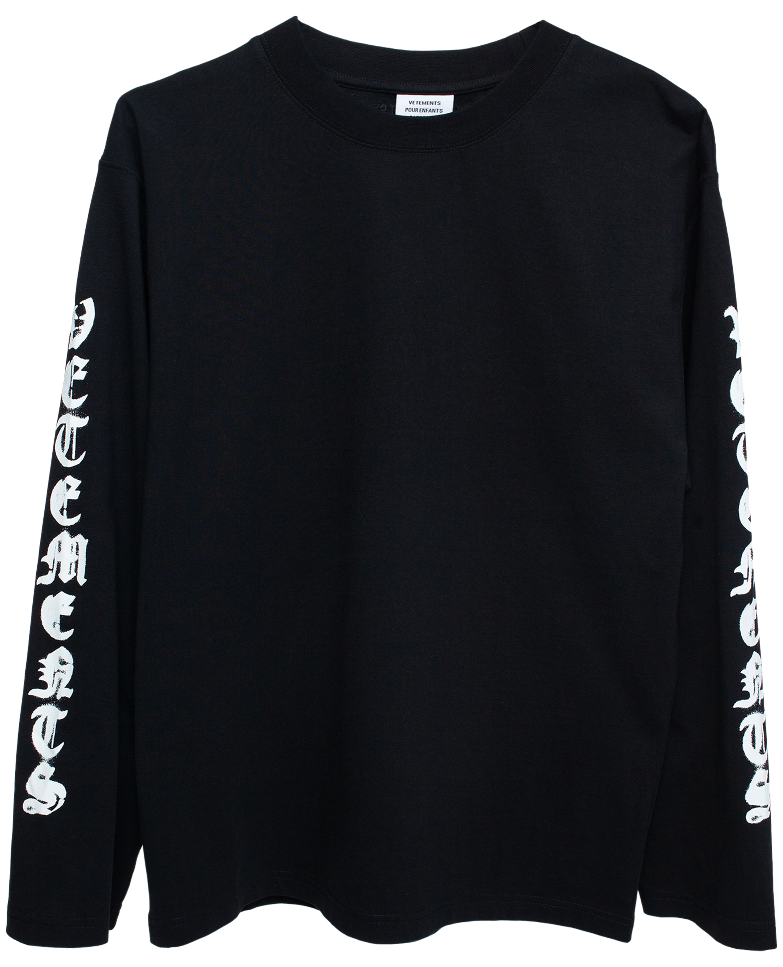 正規品VETEMENTS LOGO long sleeve SHIRT VETEMENTS logo-print long-sleeves Shirt | White | FARFETCH PL