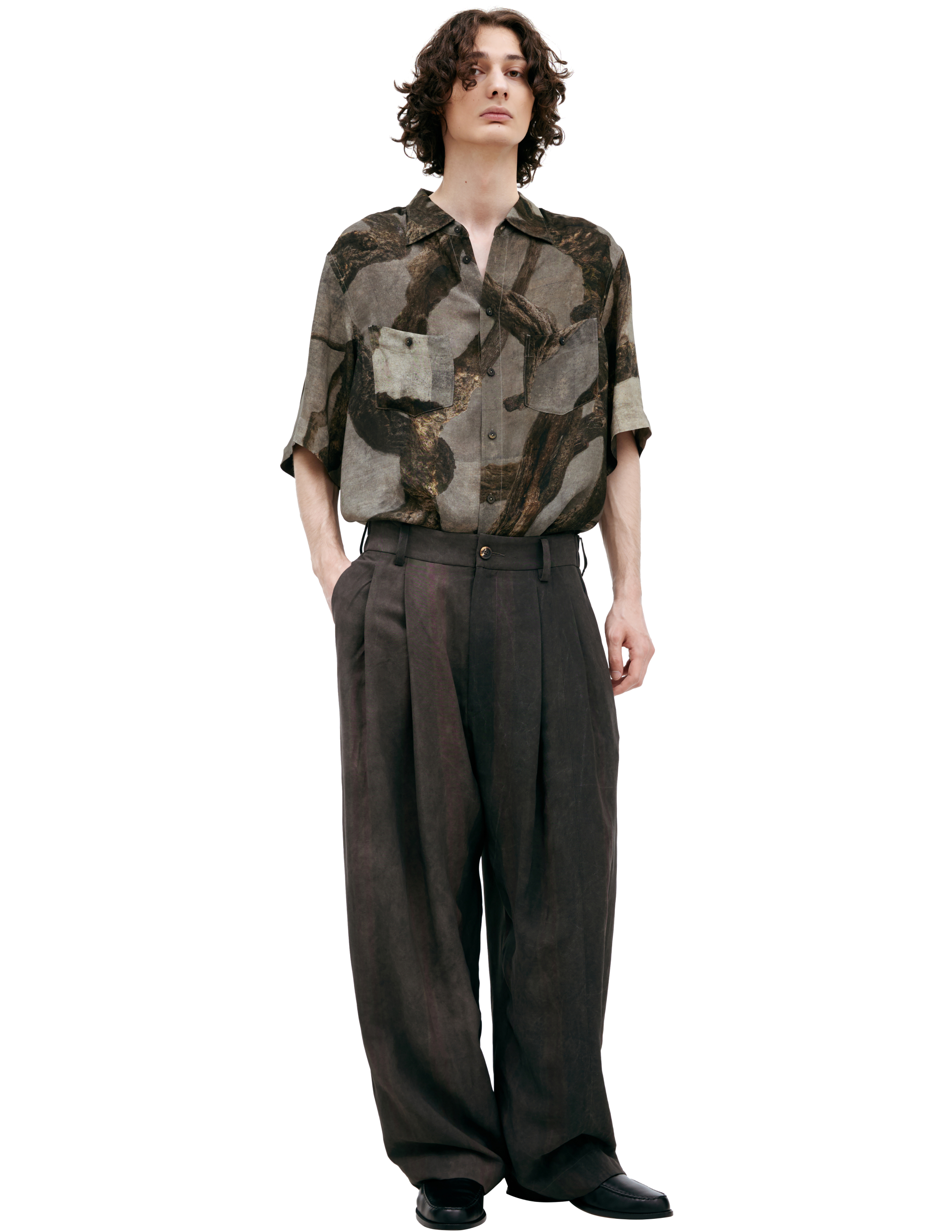 Ziggy Chen Straight Striped Trousers