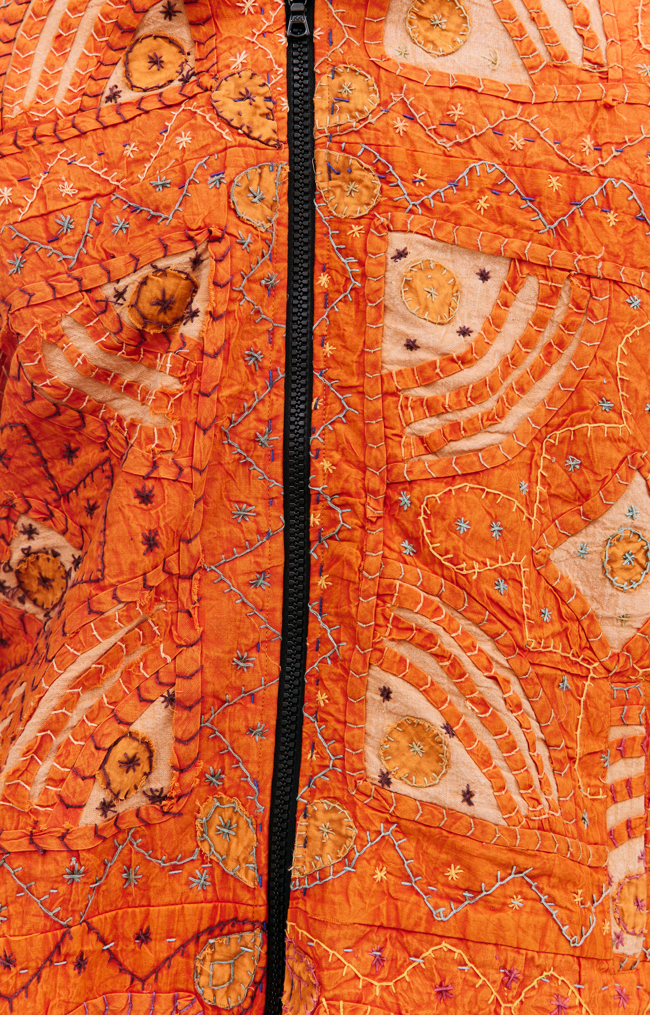 Buy KARU RESEARCH men orange handcrafted quilted jacket for